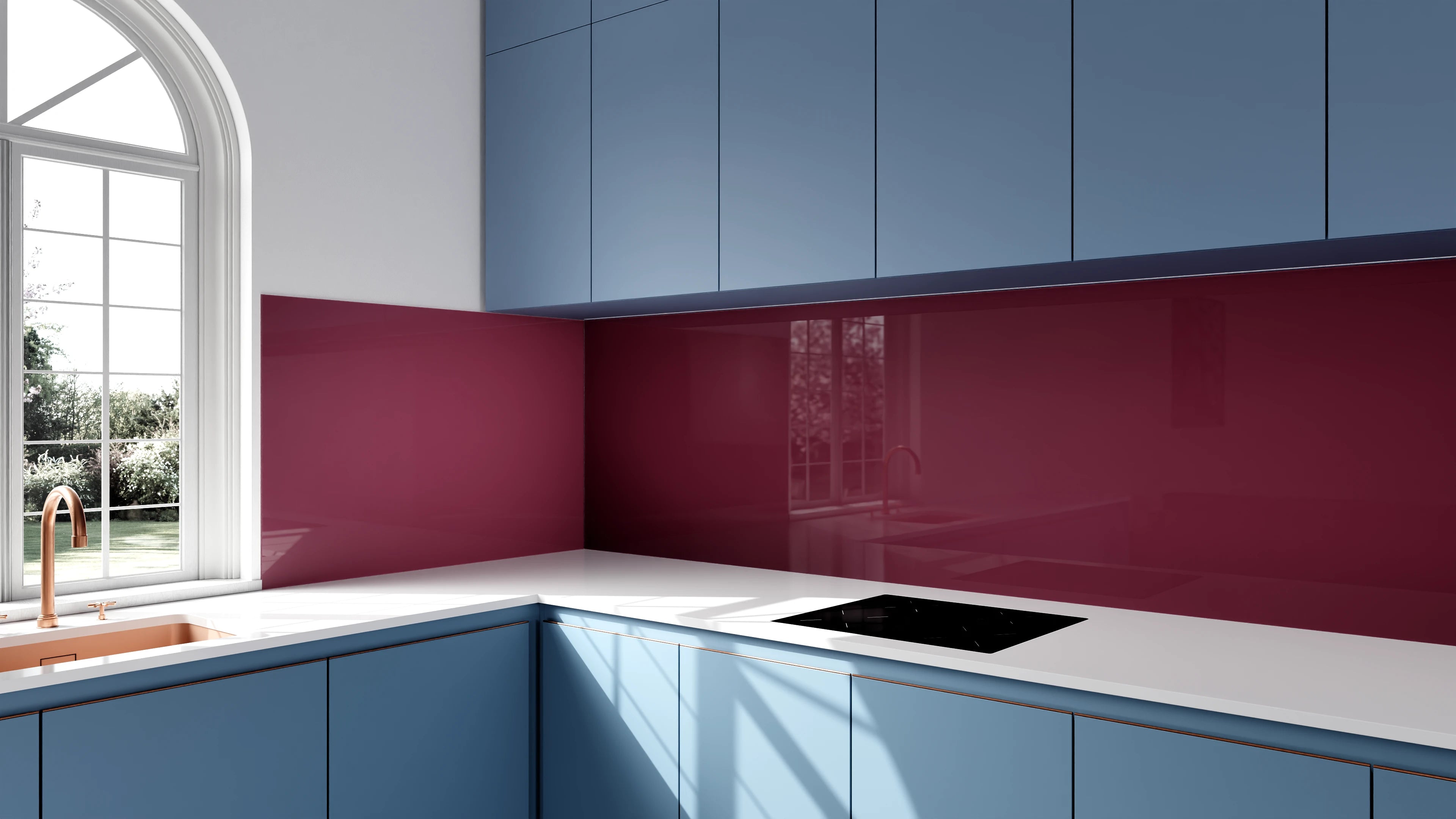 Küchenrückwand - Vero Colors - Bordeaux Elegance