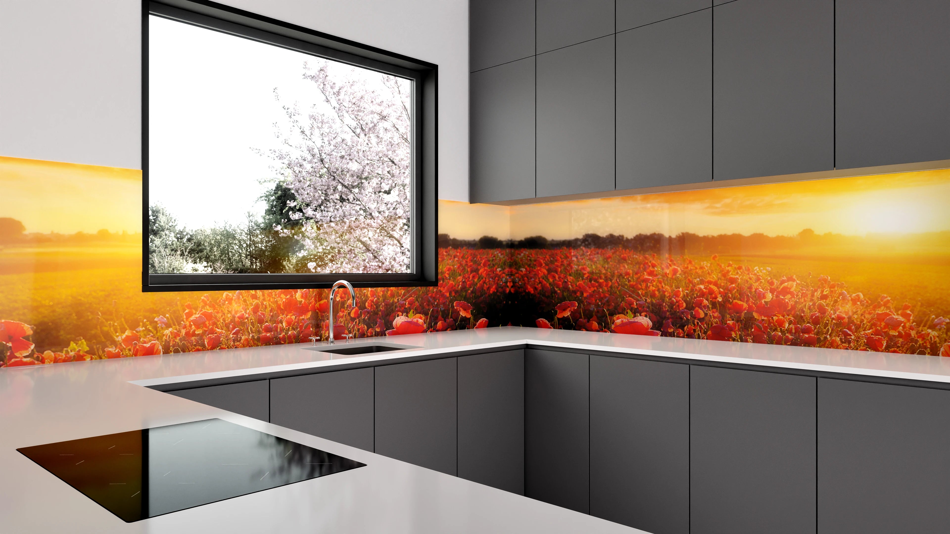 Küchenrückwand - Floral