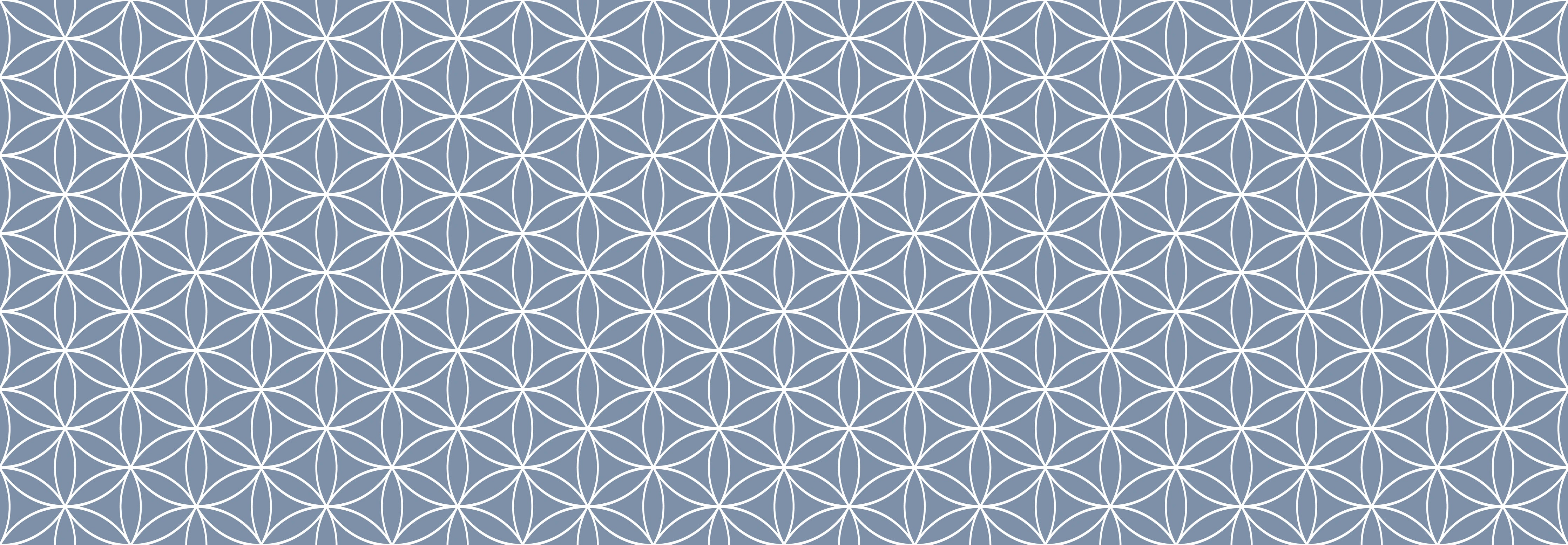 Küchenrückwand - Geometrica - Fiori - Azzurro polvere