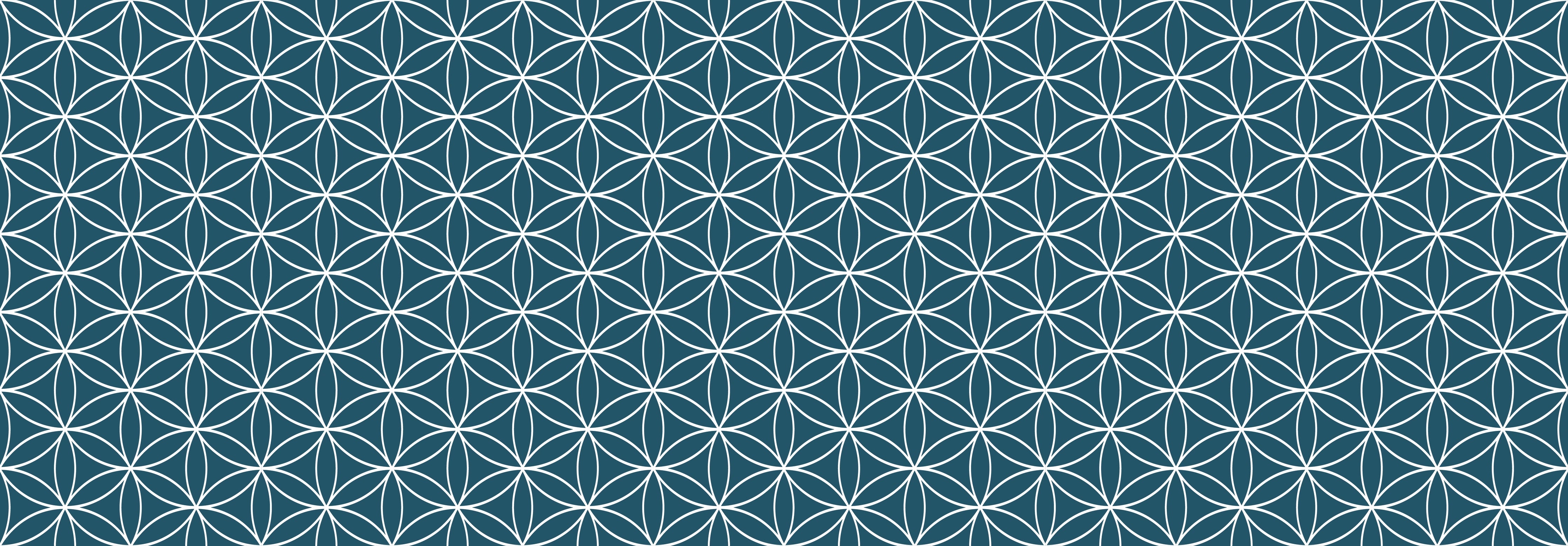 Küchenrückwand - Geometrica - Fiori - Blu Petrolio