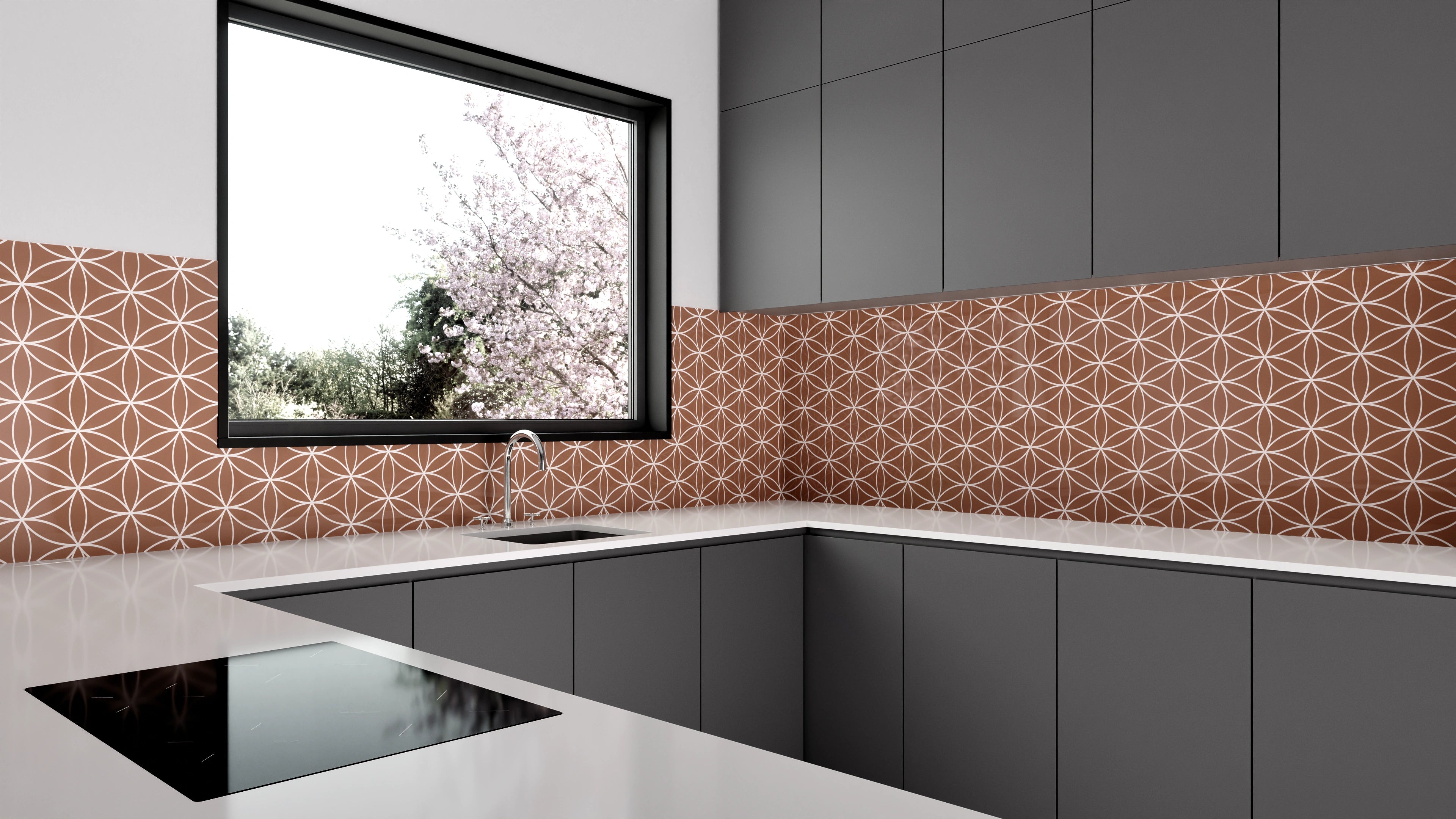 Küchenrückwand - Geometrica - Fiori - Cannella Slide 1