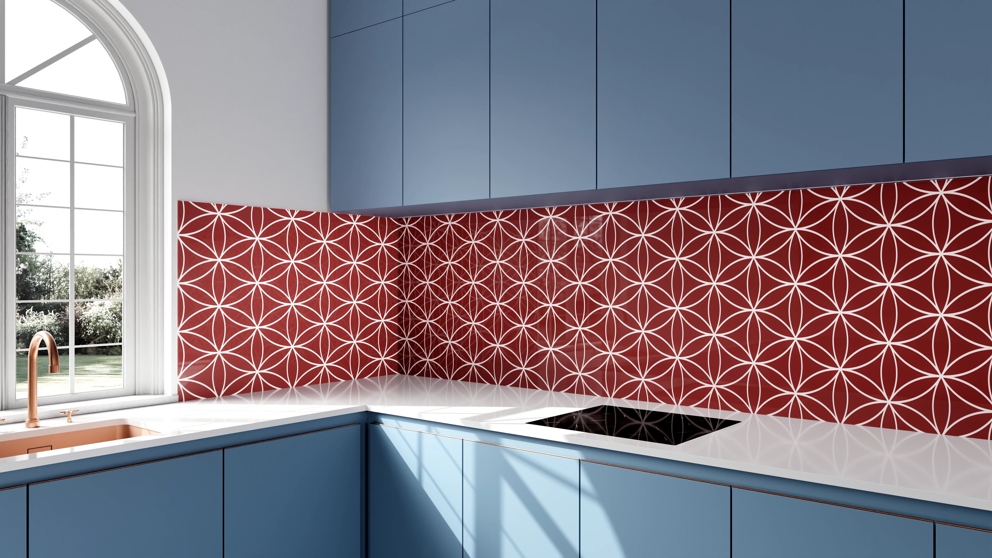 Küchenrückwand - Geometrica - Fiori - Granata Slide 2