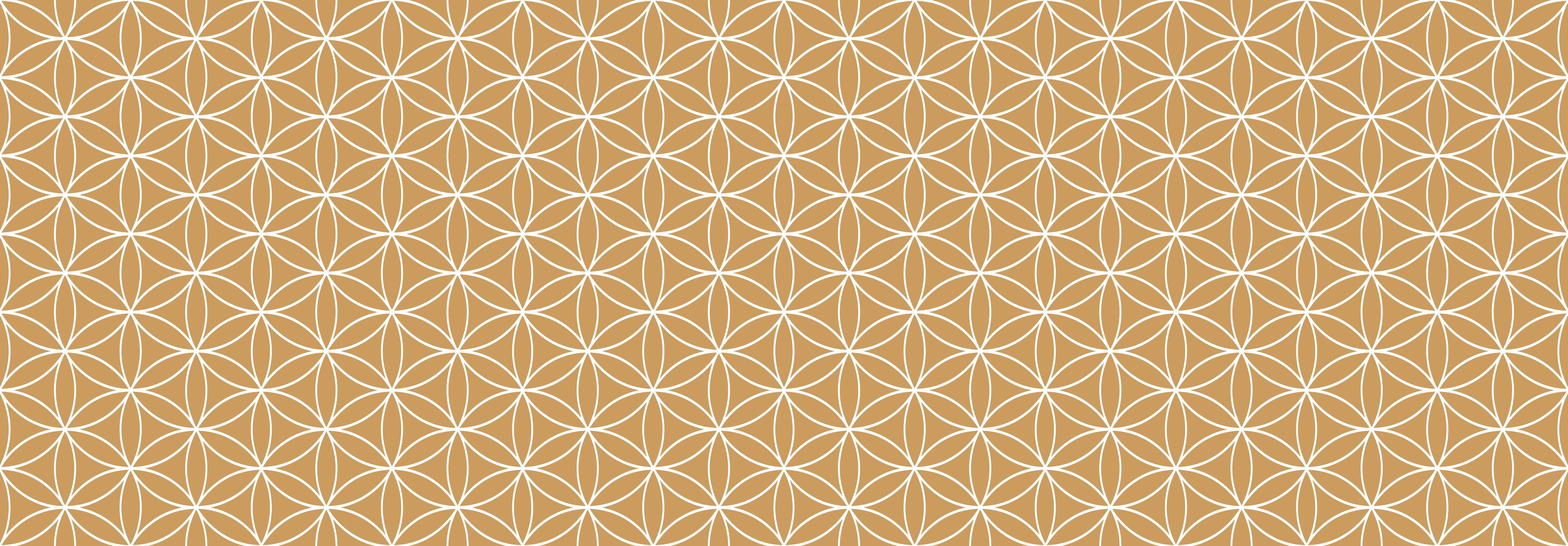Küchenrückwand - Geometrica - Fiori - Ocra