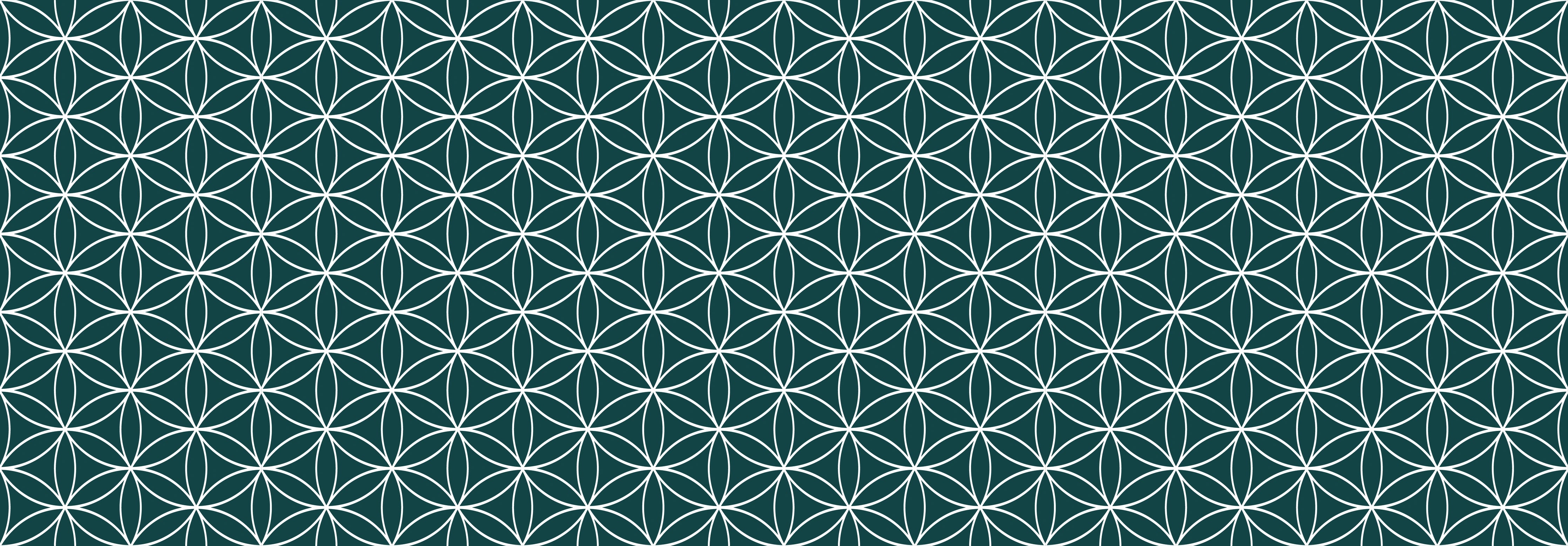 Küchenrückwand - Geometrica - Fiori - Verde petrolio