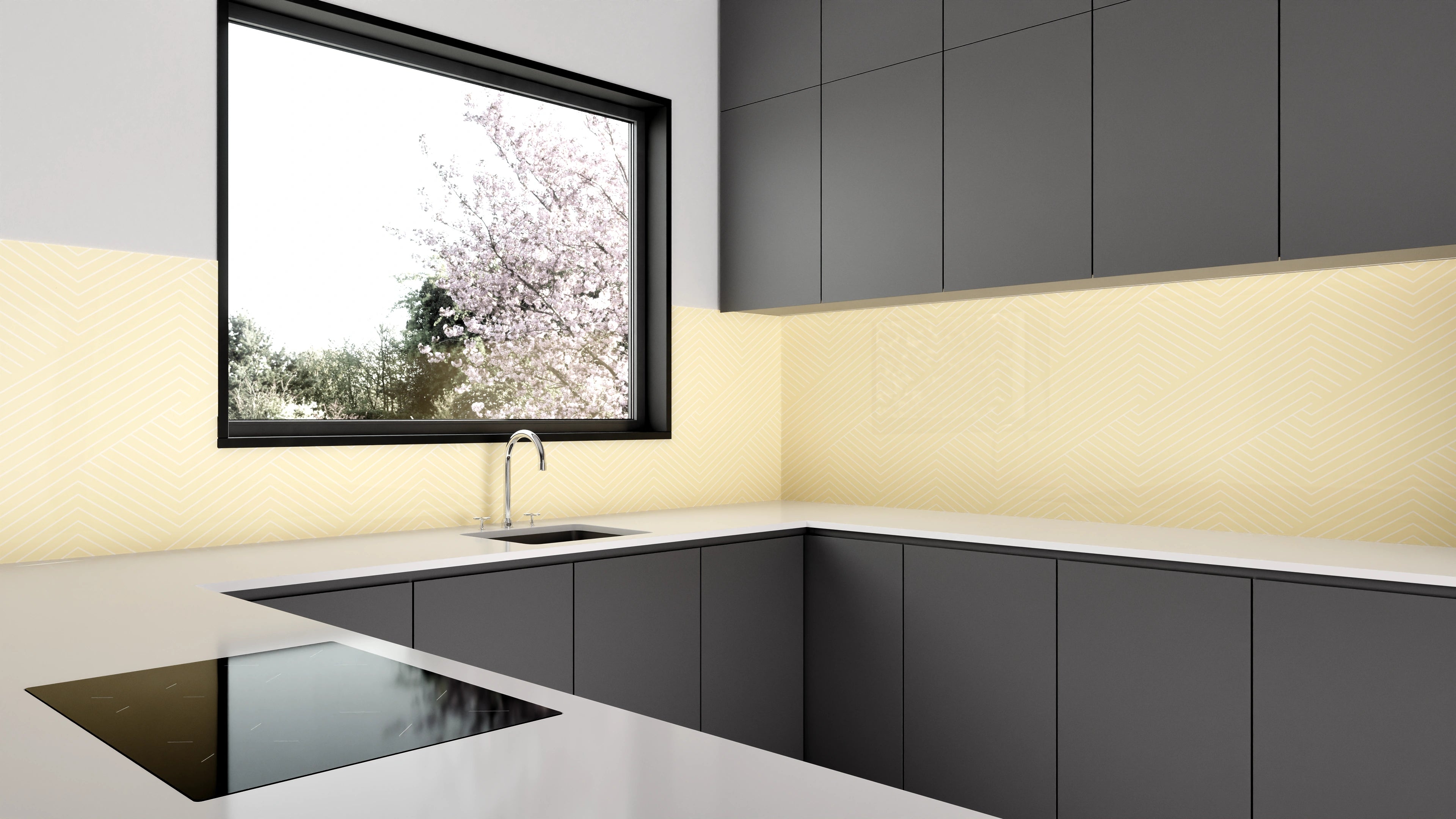 Küchenrückwand - Geometrica - Intreccio  - Avorio Slide 1