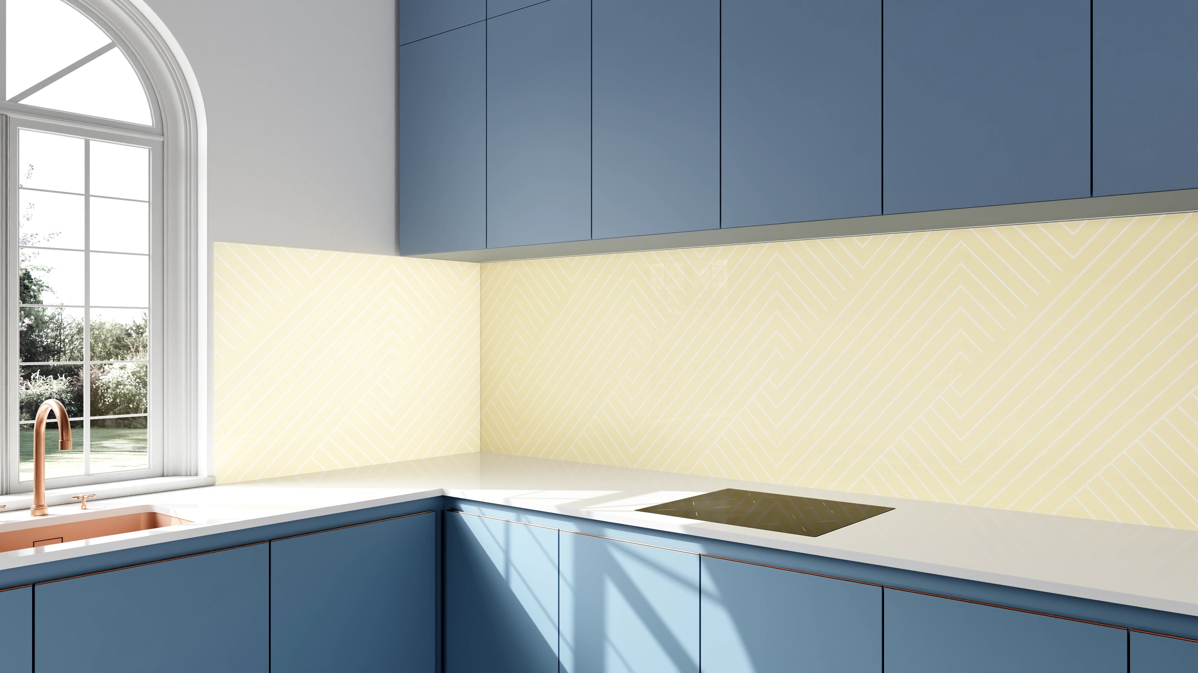 Küchenrückwand - Geometrica - Intreccio  - Avorio Slide 2