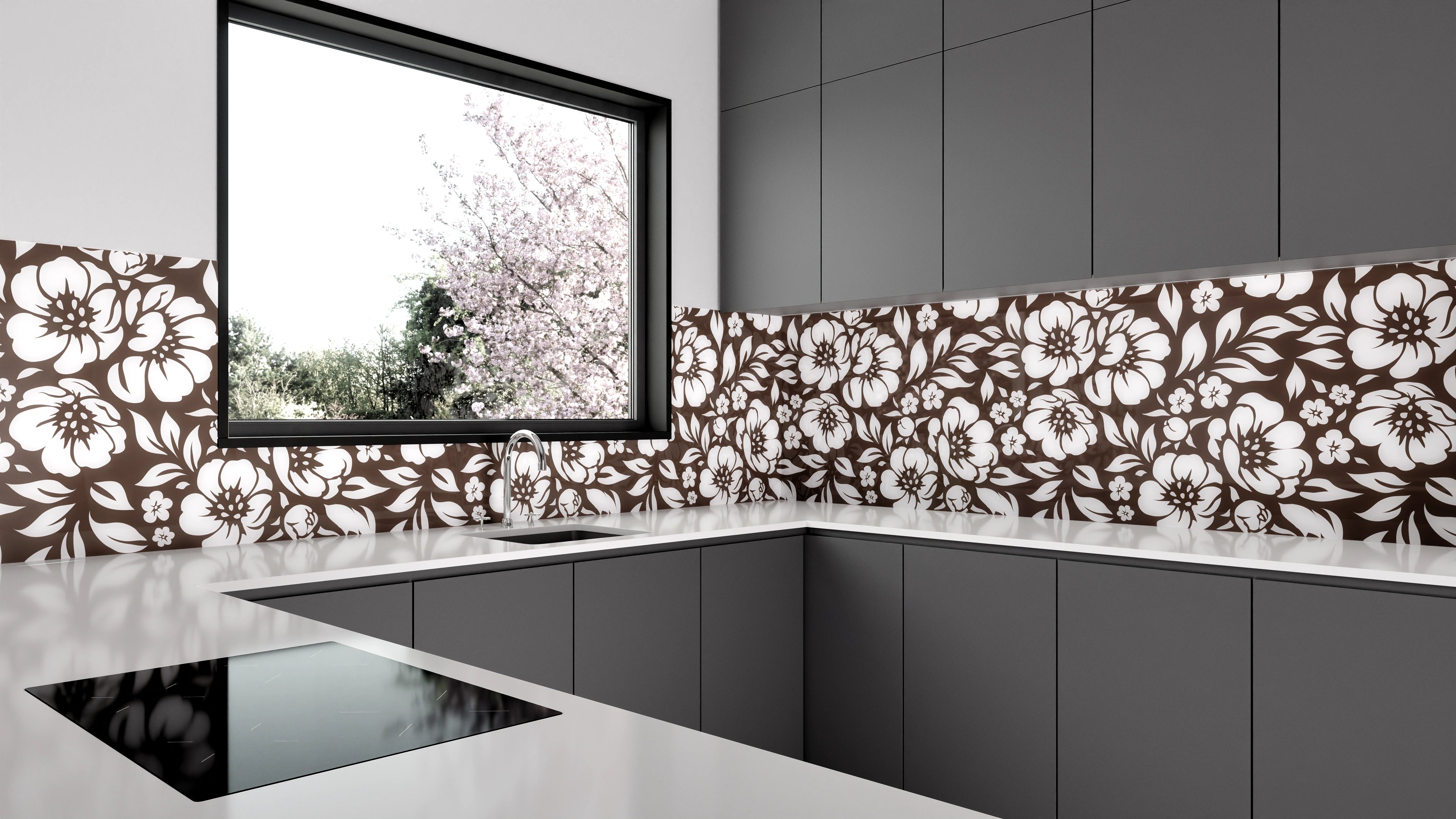 Küchenrückwand - Natura - Floreale - Caffè Slide 1