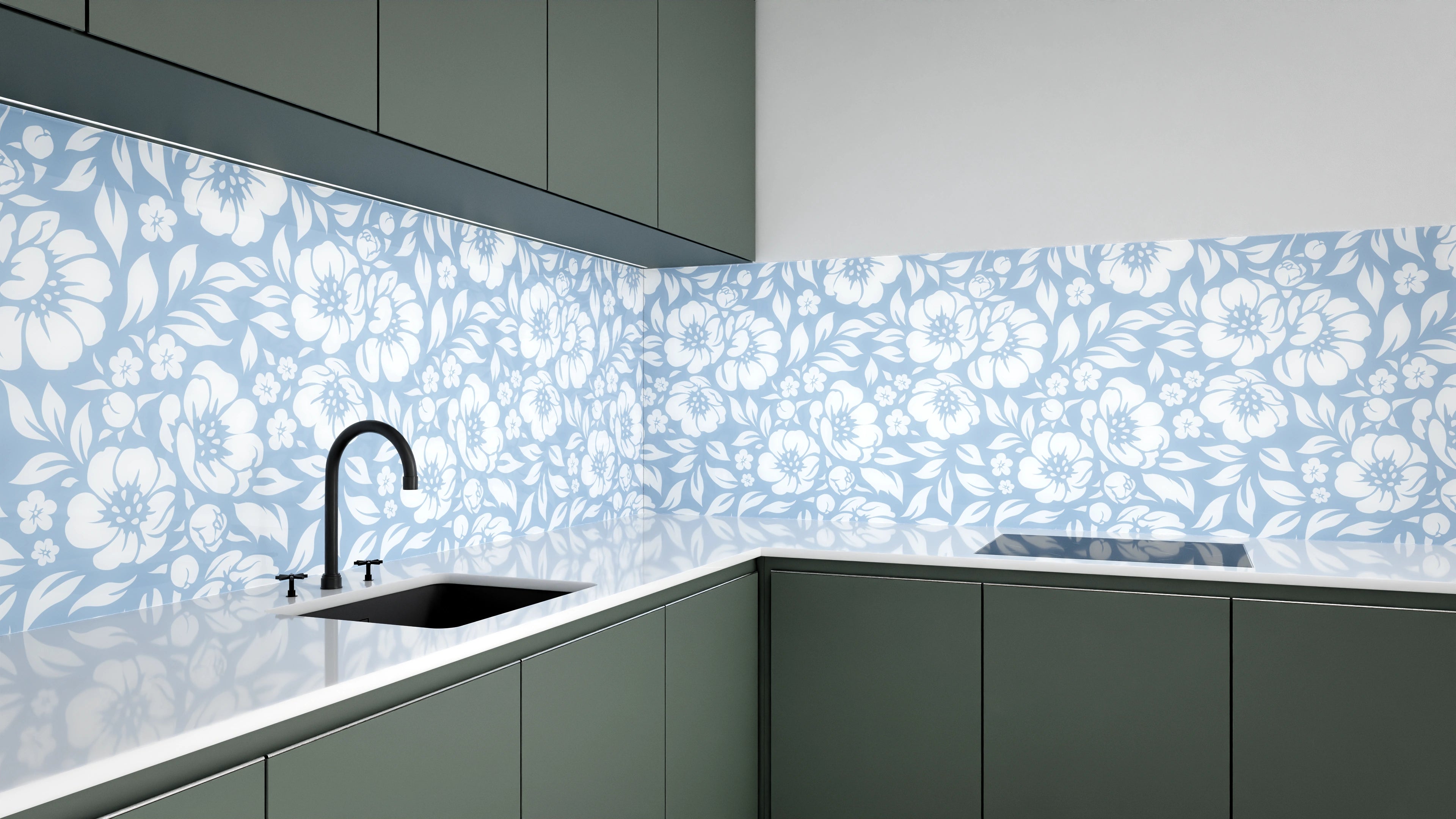 Küchenrückwand - Natura - Floreale - Ceruleo Slide 3
