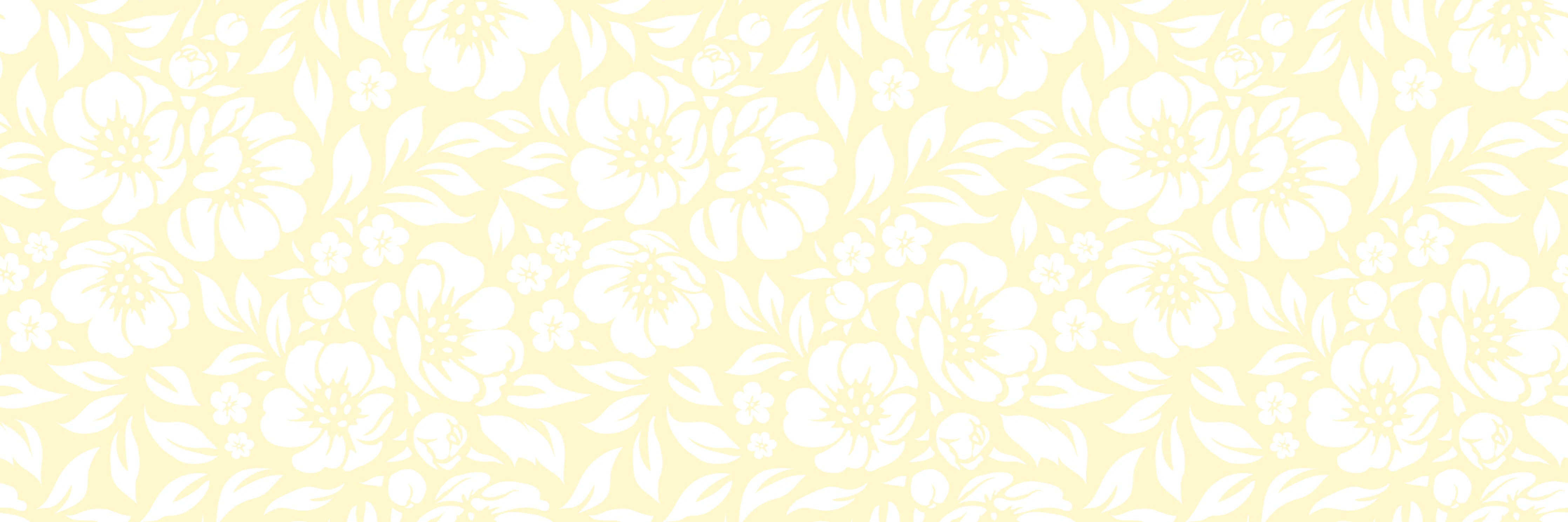 Küchenrückwand - Natura - Floreale - Limone crema