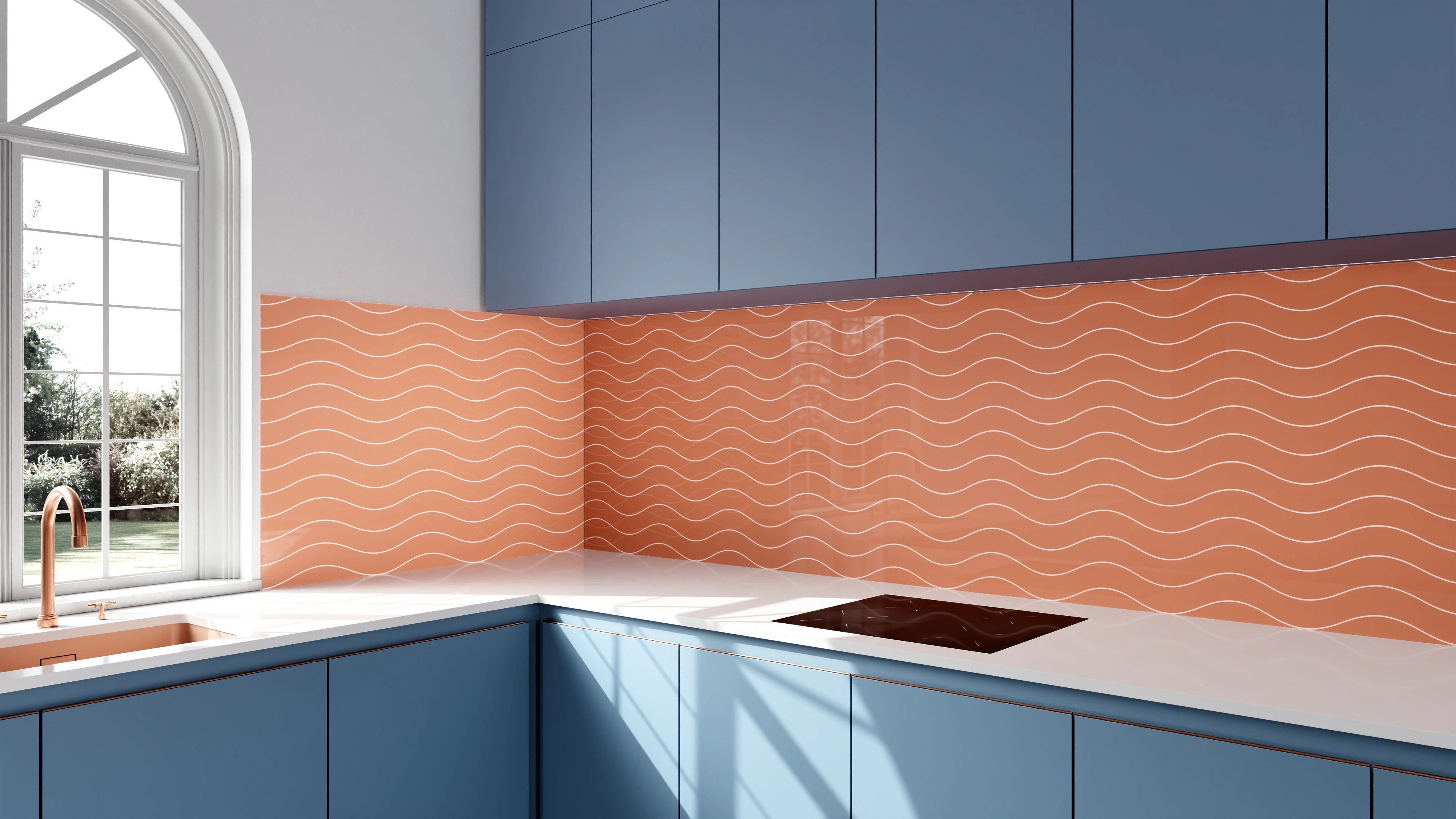 Küchenrückwand - Onde - Abisso - Terracotta Slide 2