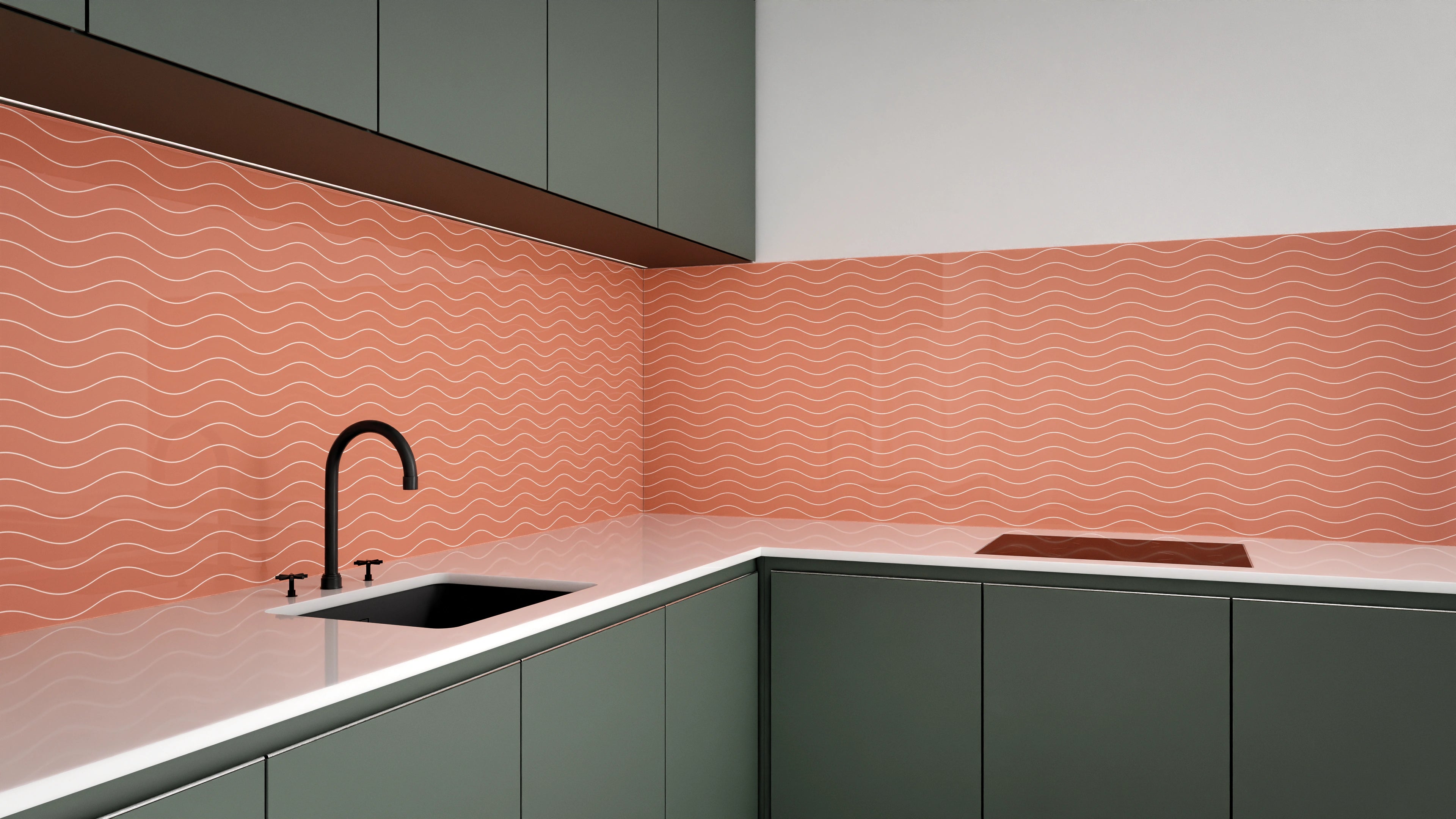 Küchenrückwand - Onde - Abisso - Terracotta Slide 3