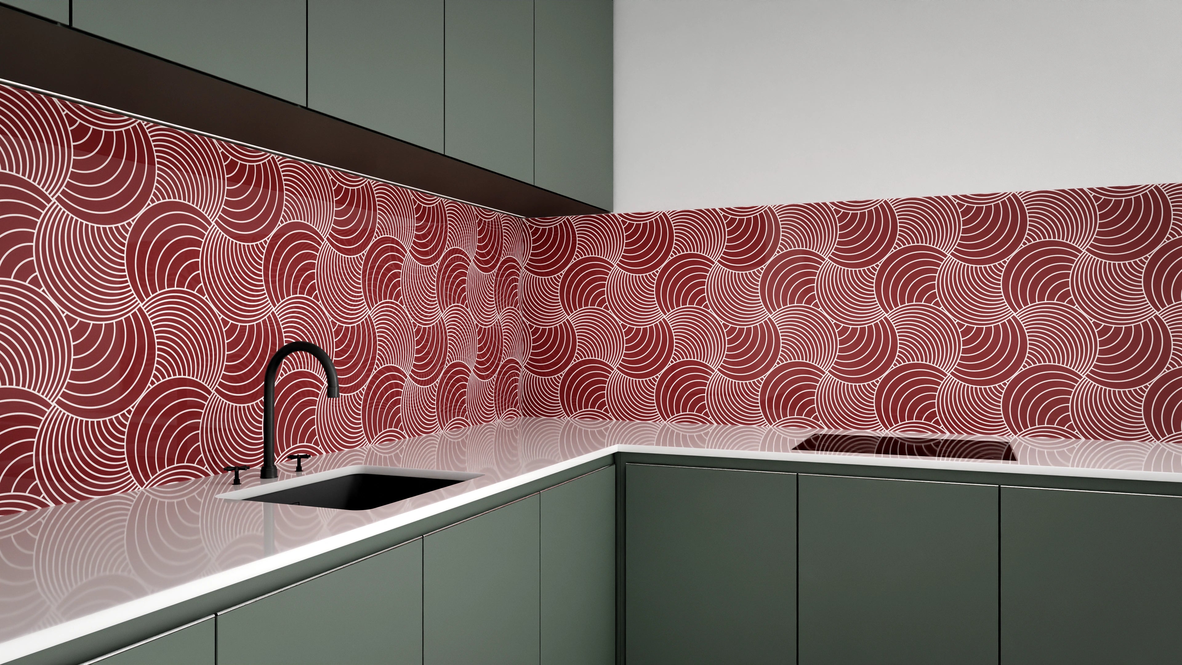 Küchenrückwand - Onde - Immaginario - Granata Slide 3