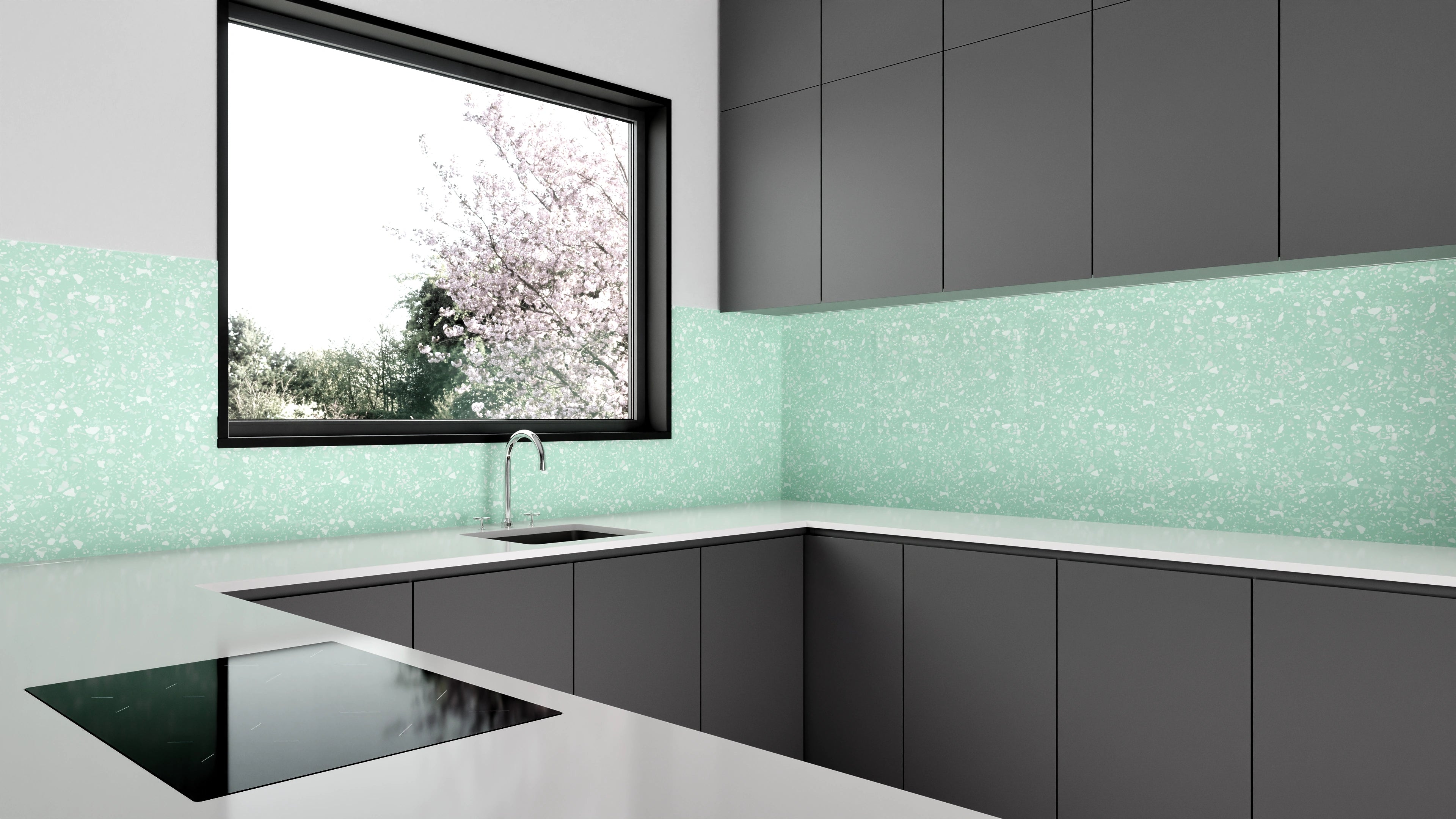 Küchenrückwand - Pietre - Terrazzo - Menta Slide 1