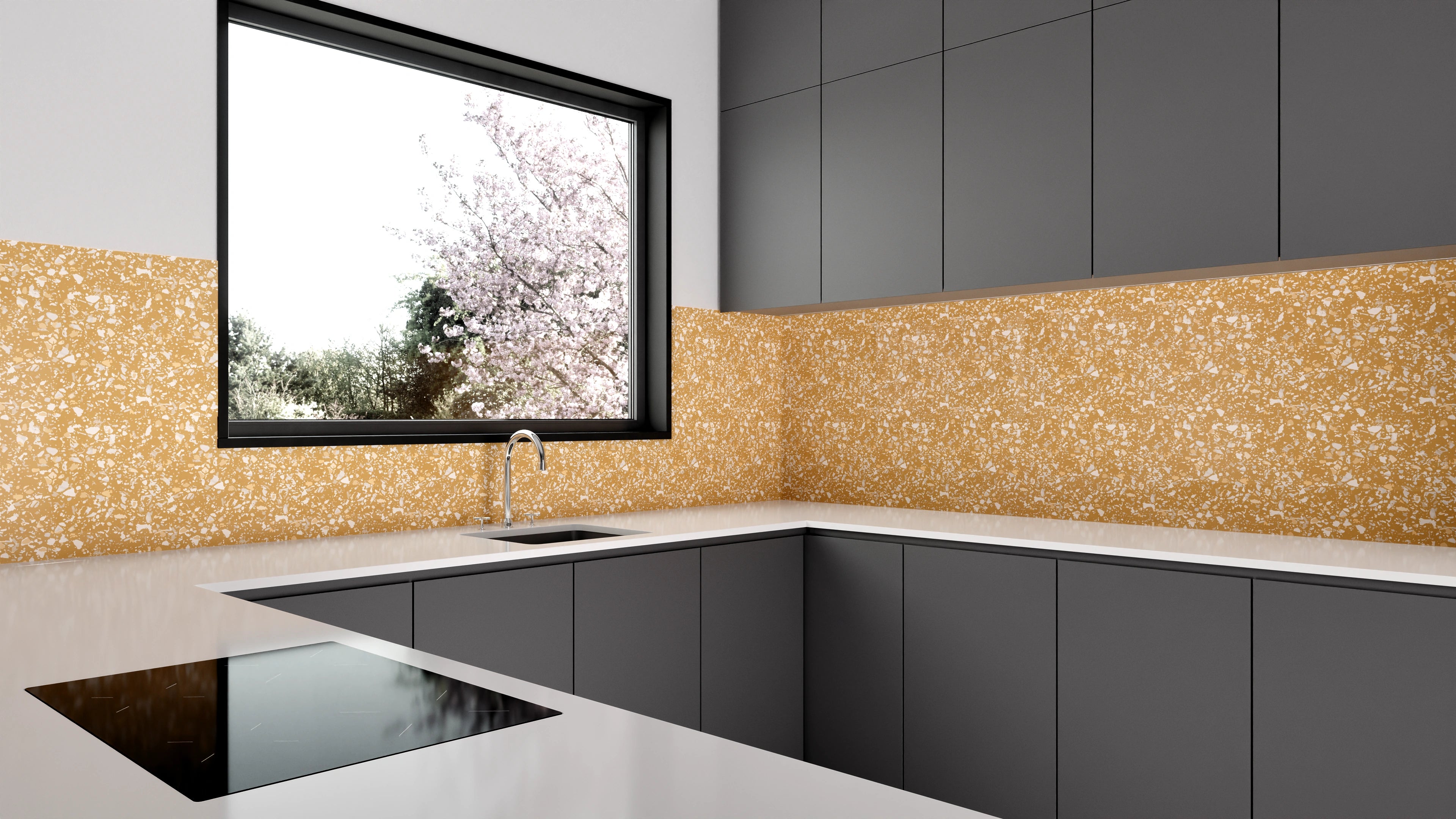 Küchenrückwand - Pietre - Terrazzo - Ocra Slide 1
