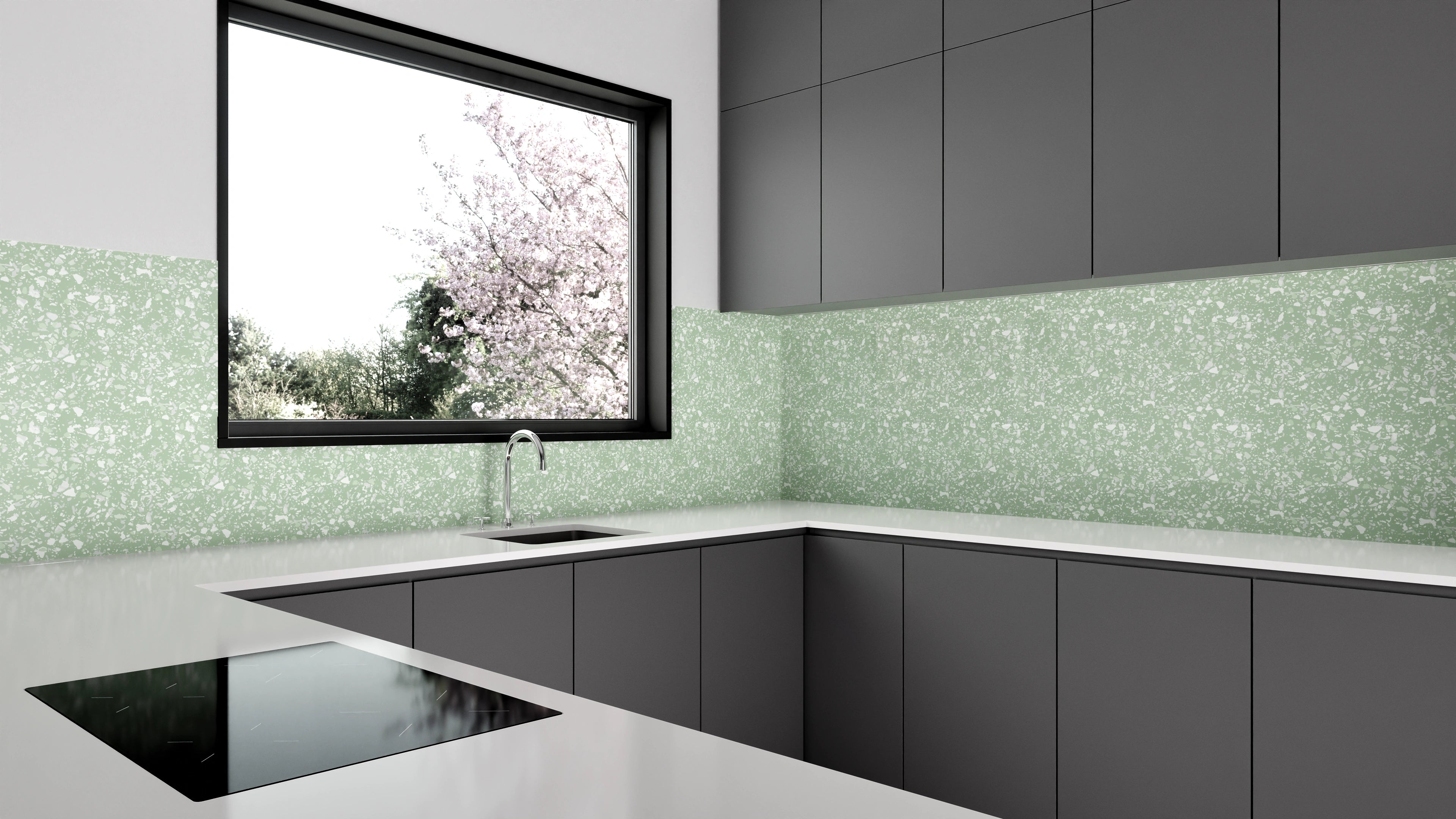 Küchenrückwand - Pietre - Terrazzo - Salvia Slide 1