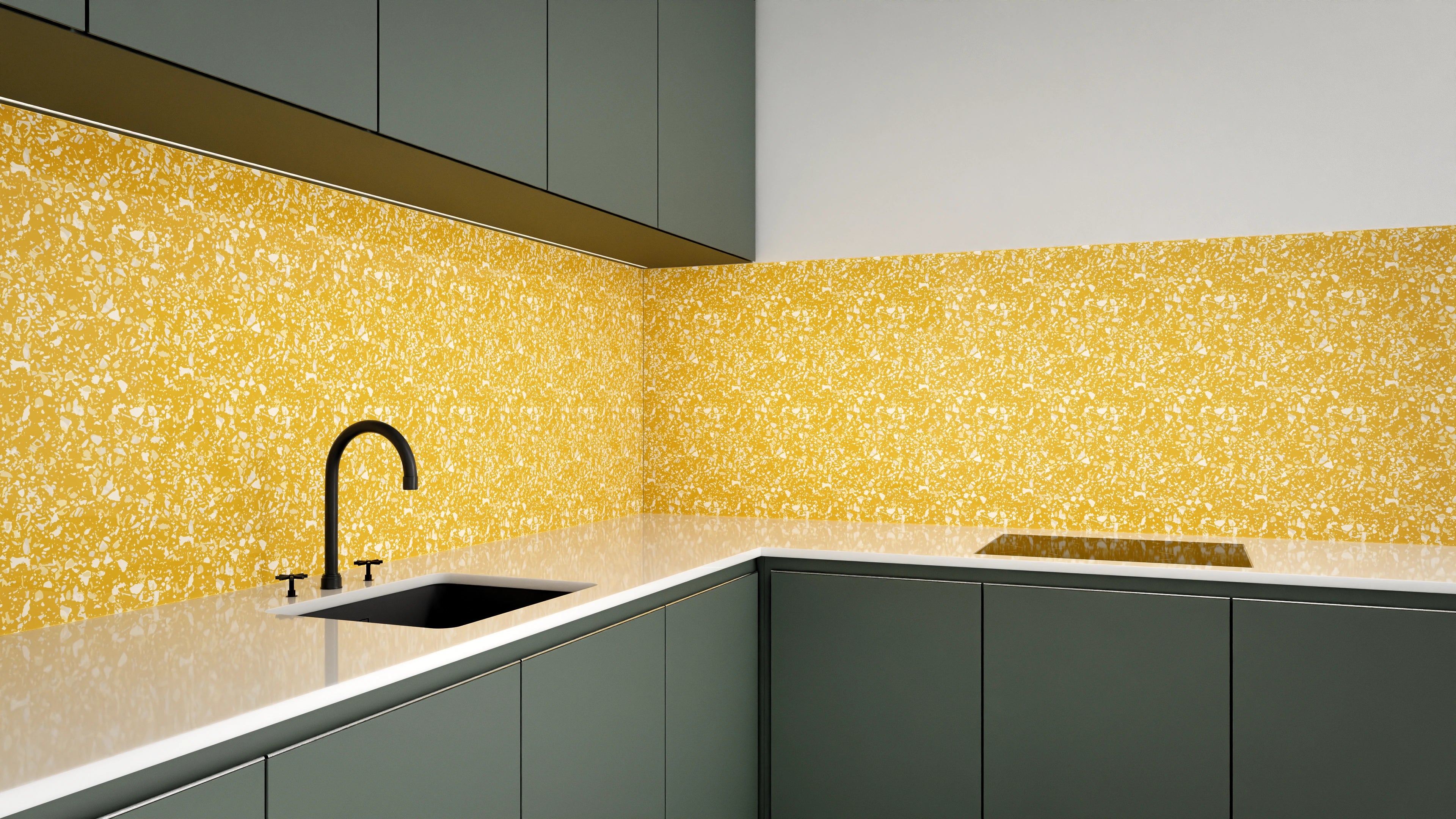 Küchenrückwand - Pietre - Terrazzo - Senape Slide 3