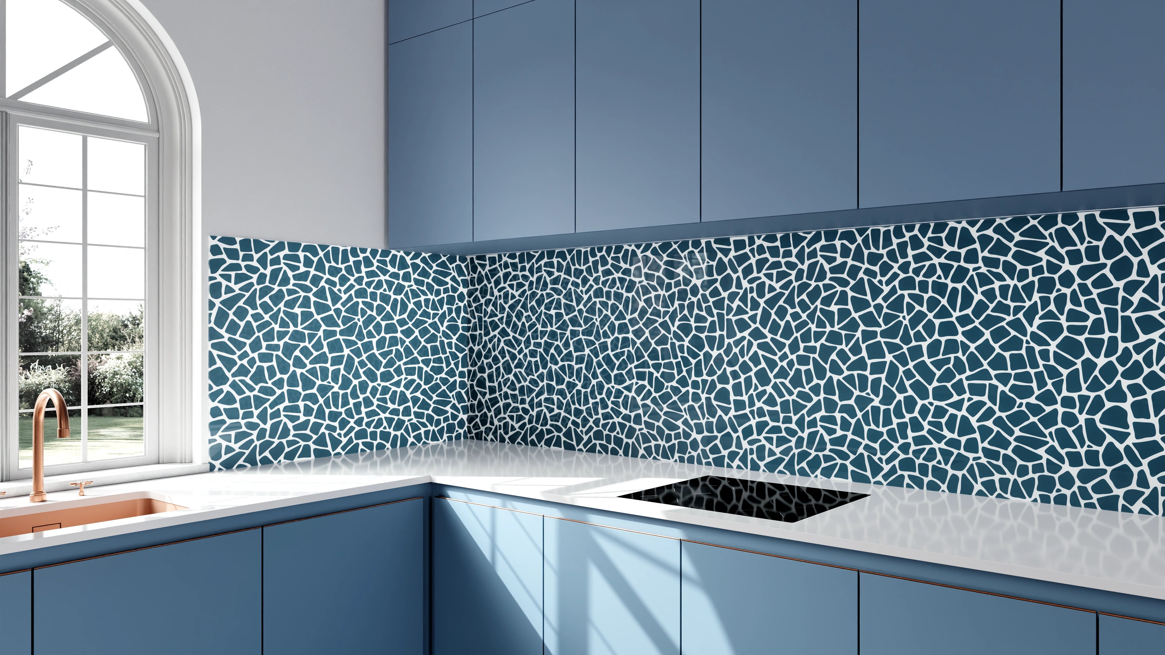 Küchenrückwand - Pietre - Tessere - Blu Petrolio Slide 2
