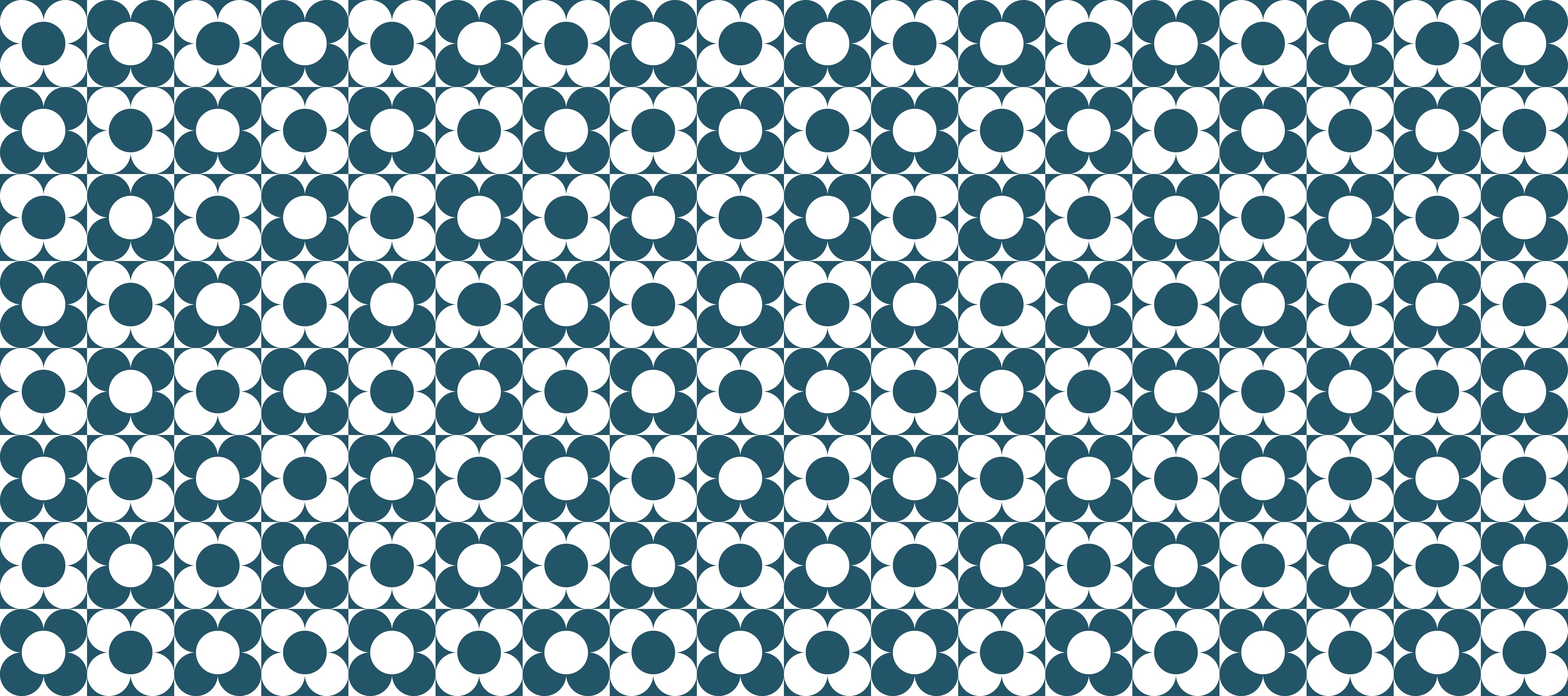 Küchenrückwand - Retro - Primavera - Blu Petrolio
