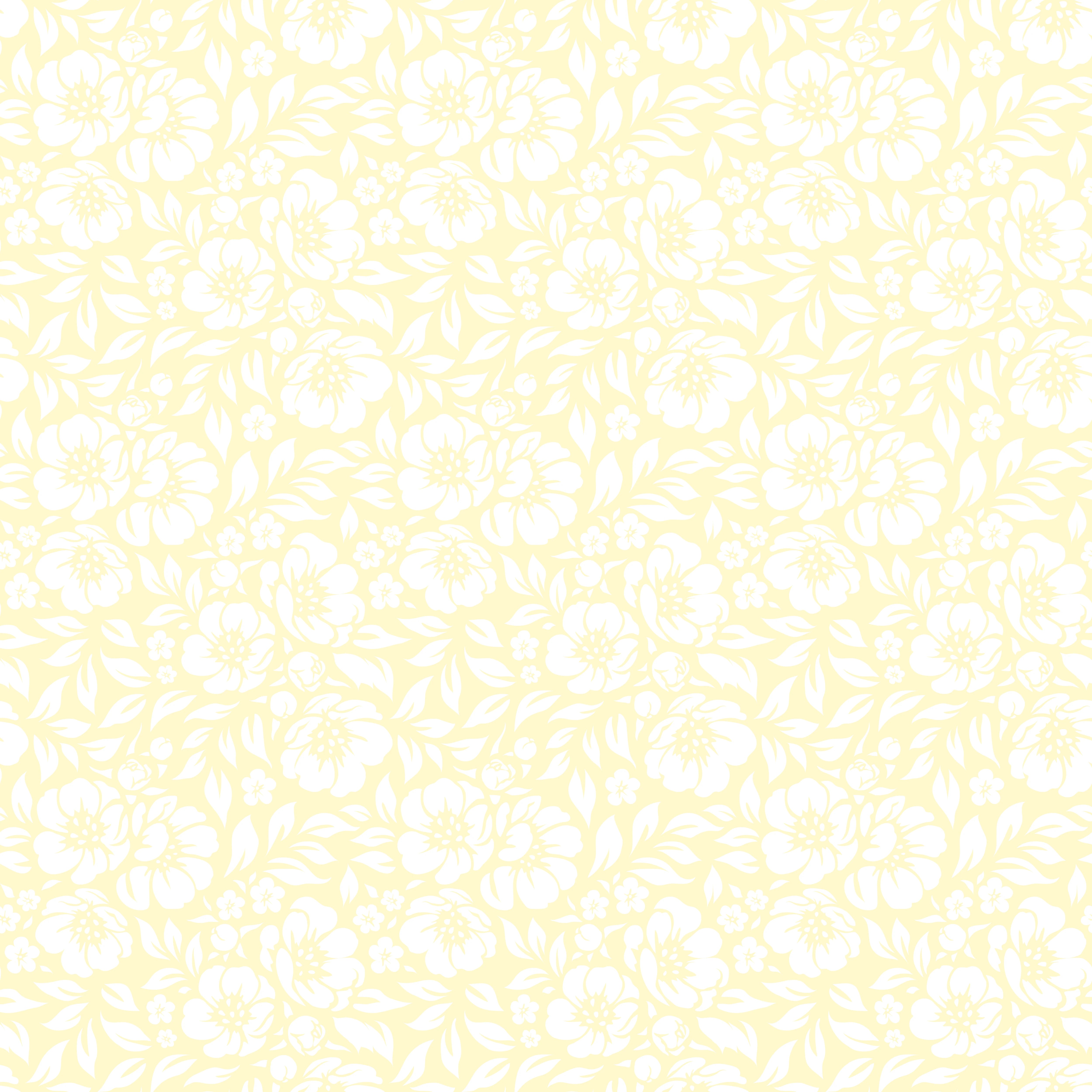 Duschrückwand - Natura - Floreale - Limone crema