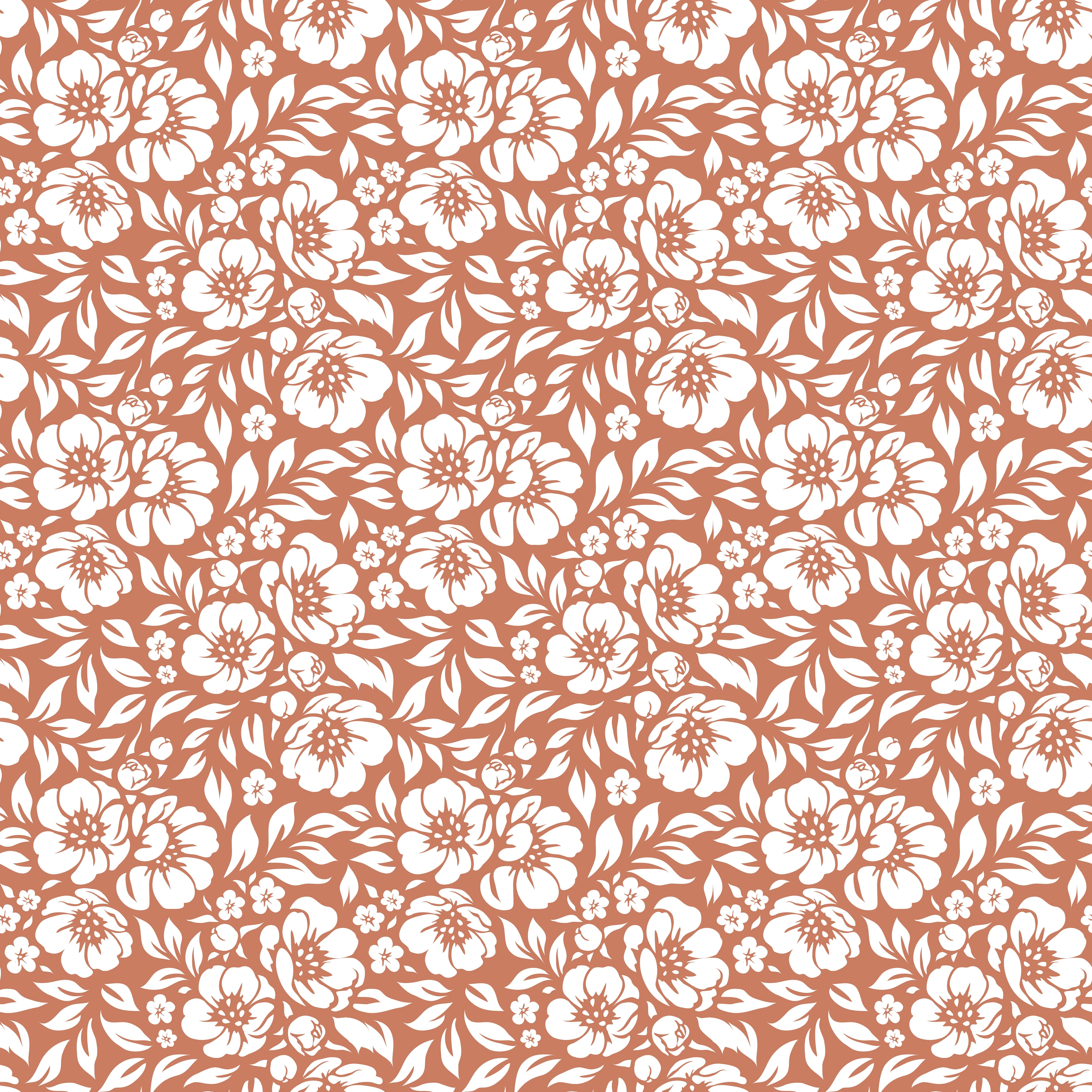 Duschrückwand - Natura - Floreale - Terracotta
