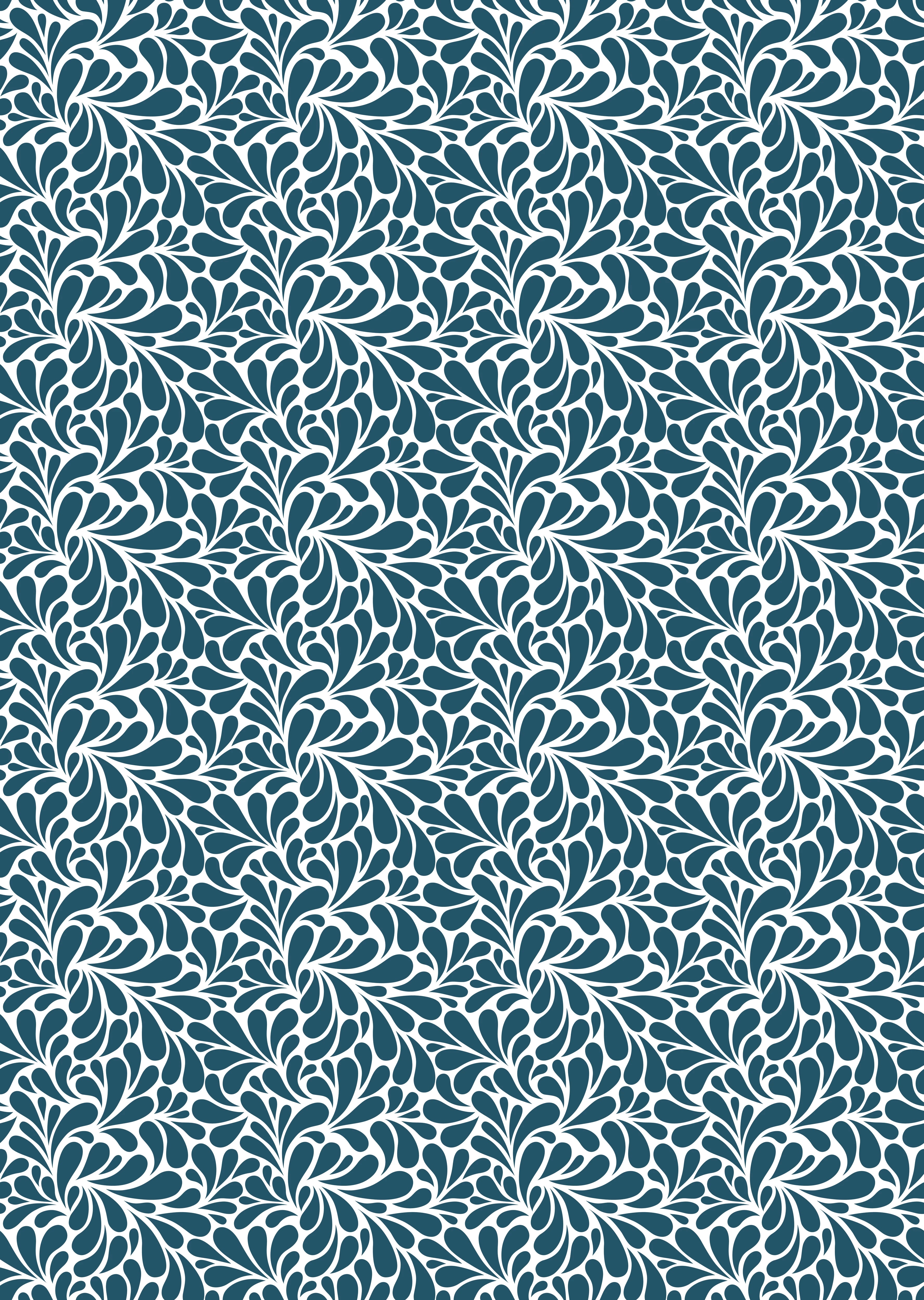 Duschrückwand - Natura - Petaloso - Blu Petrolio