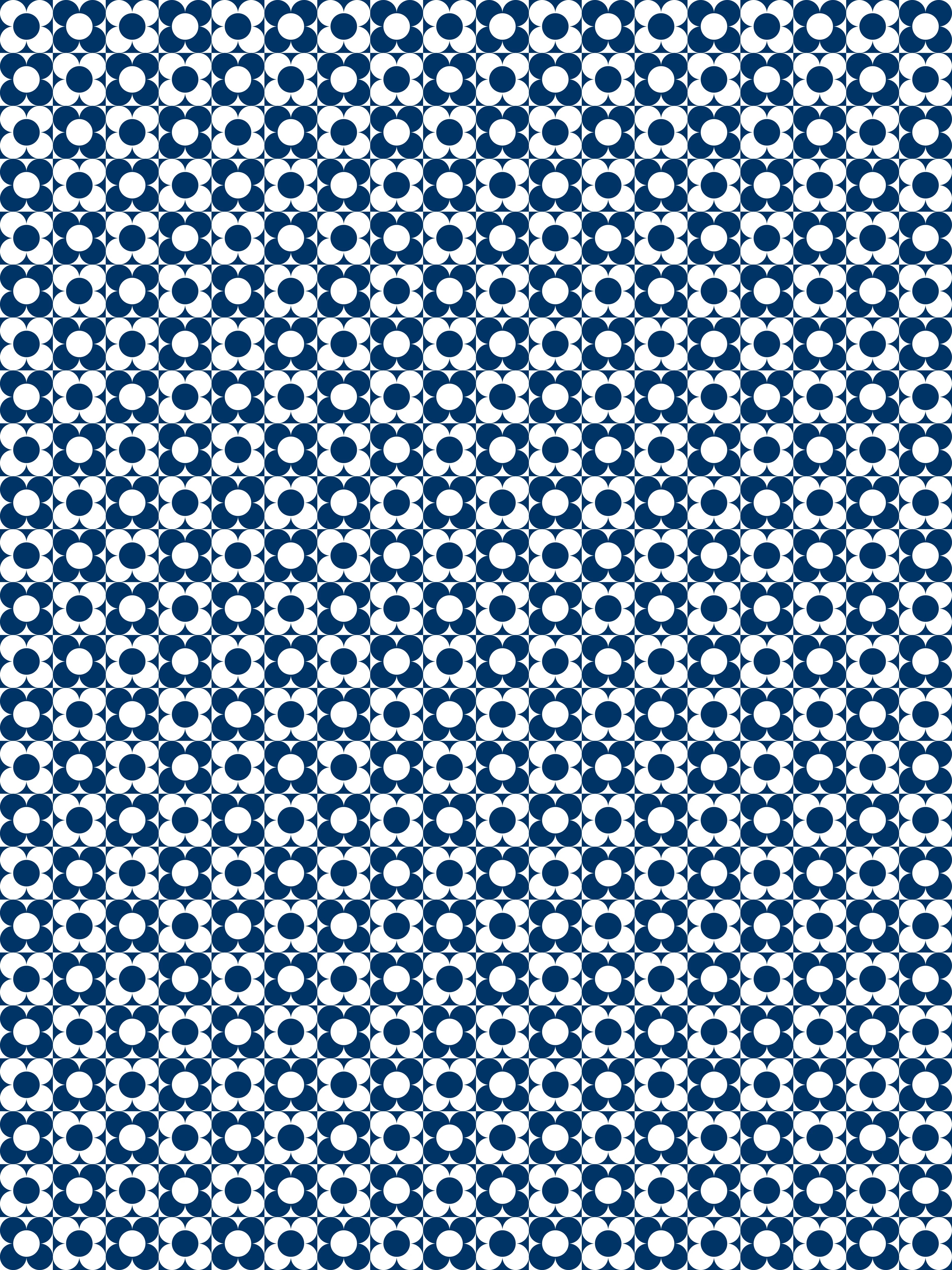 Duschrückwand - Retro - Primavera - Blu notte