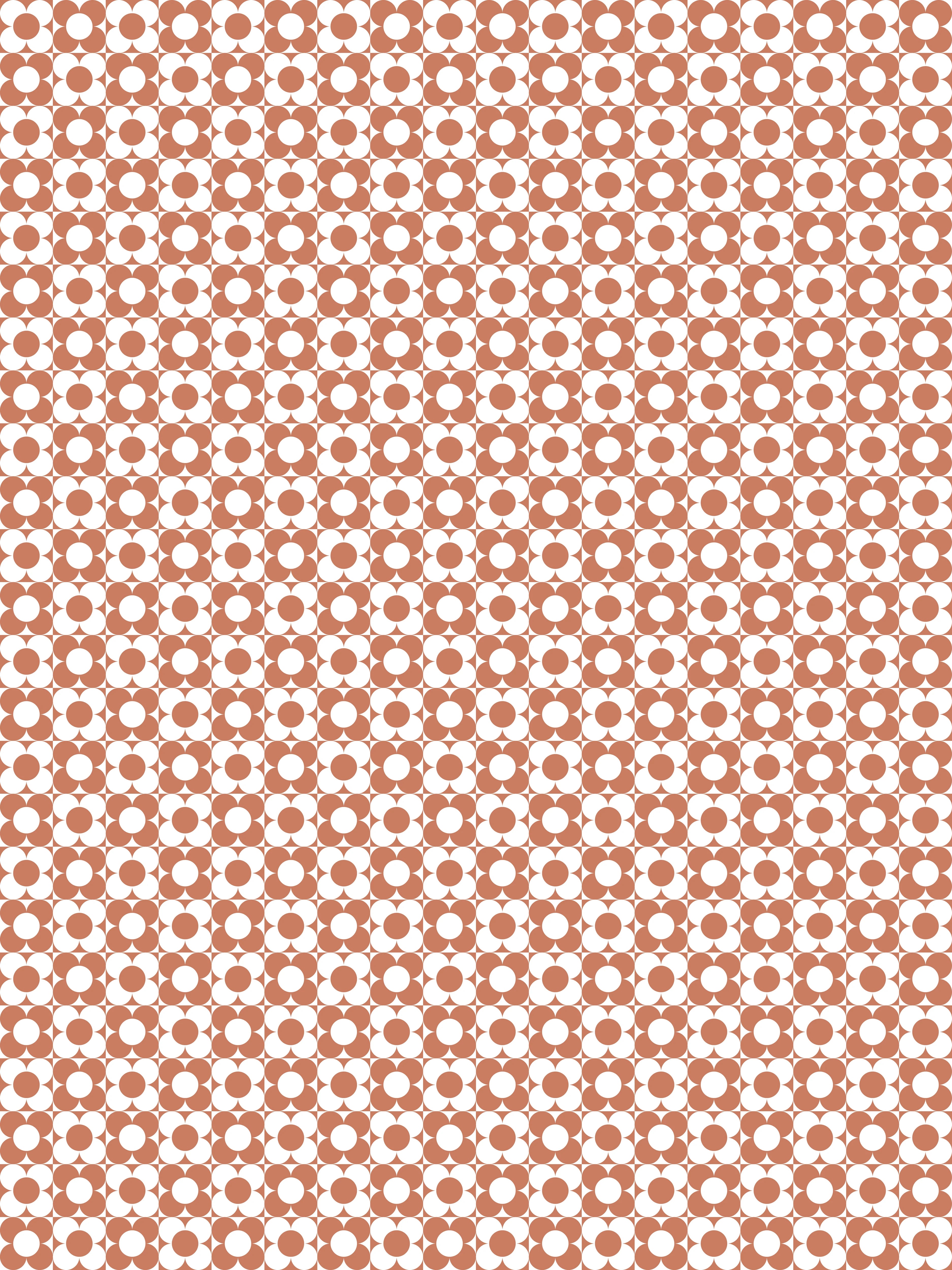Duschrückwand - Retro - Primavera - Terracotta