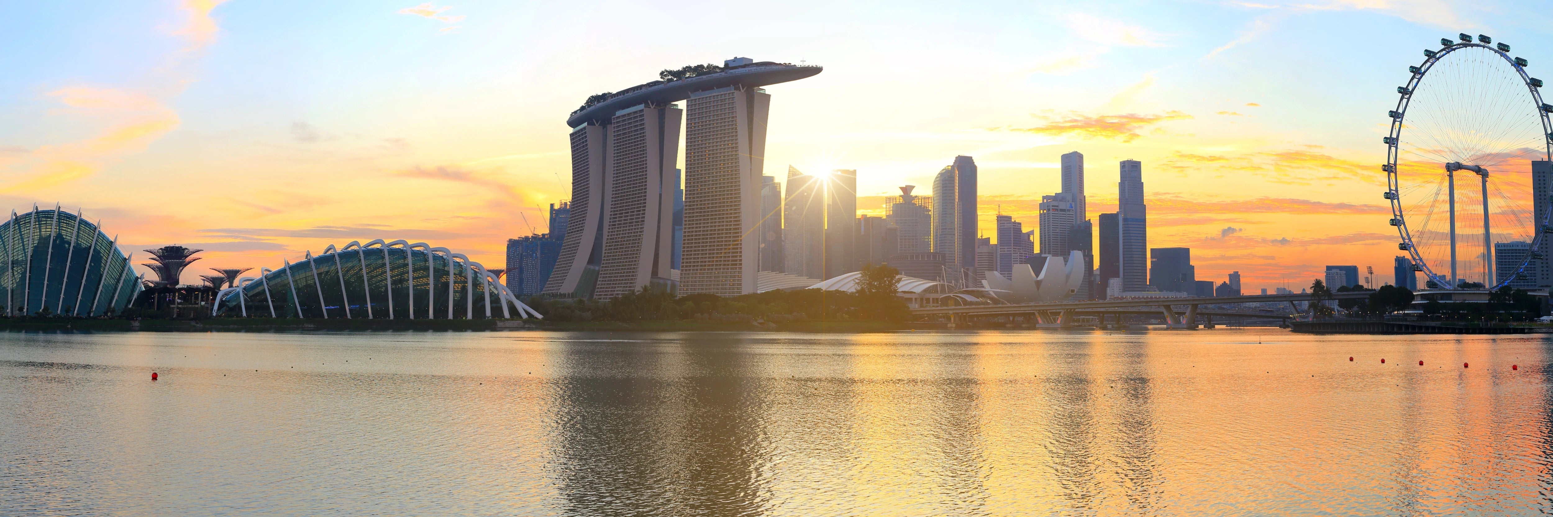Küchenrückwand - Singapore Sunset Glow