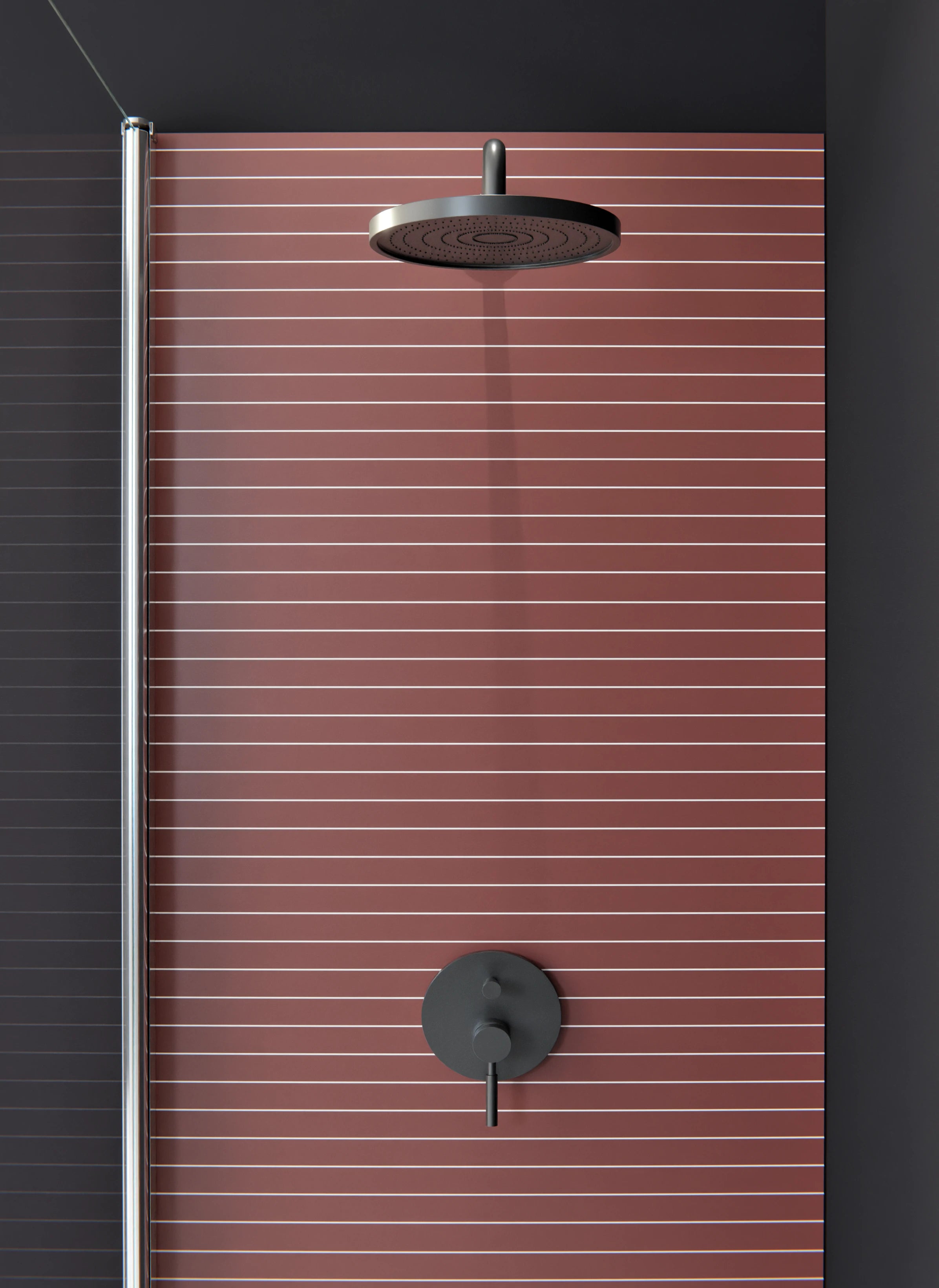Duschrückwand - Geometrica - Orizzontale - Mattone - Orizzontale