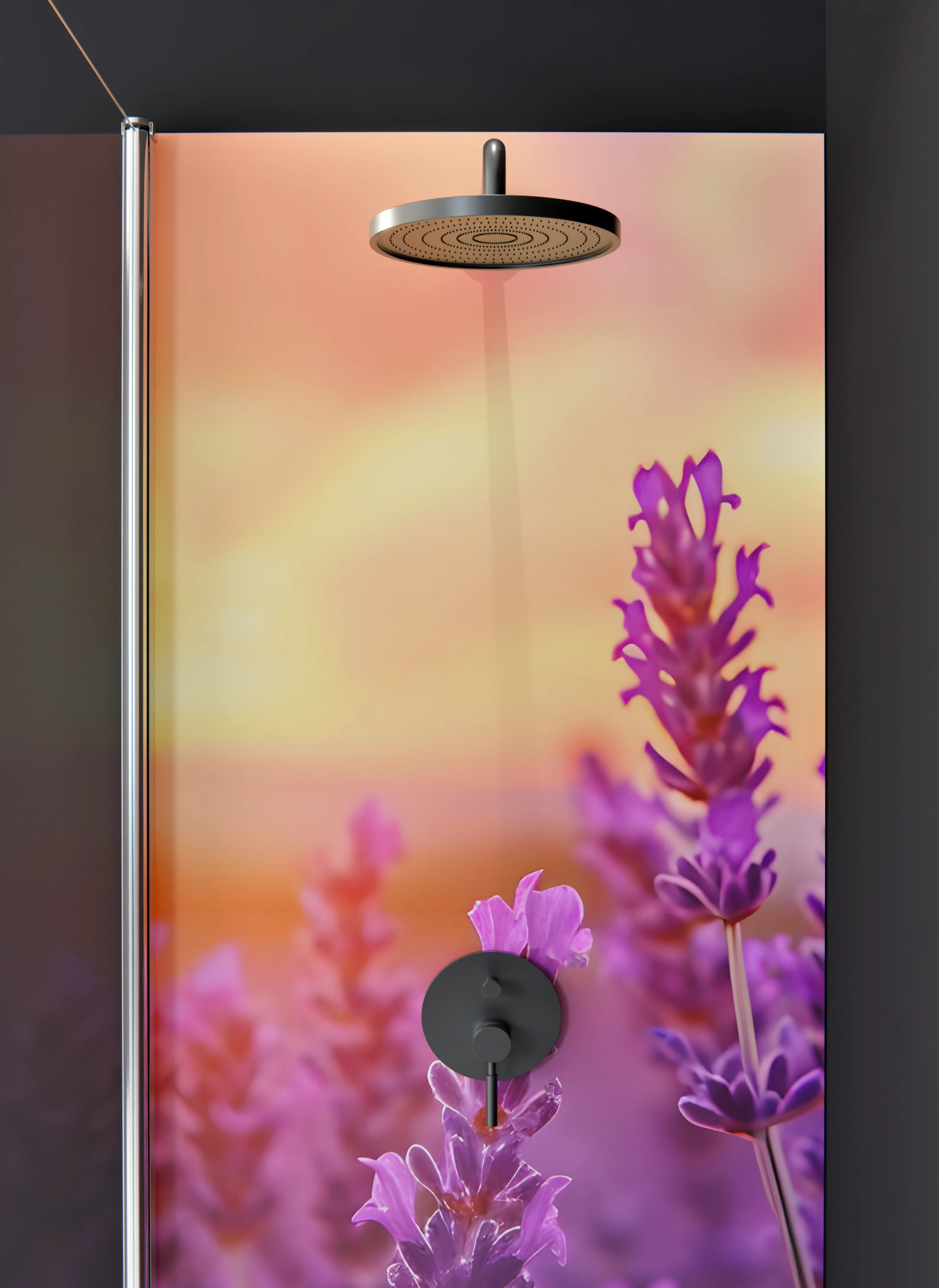 Duschrückwand - Lavender