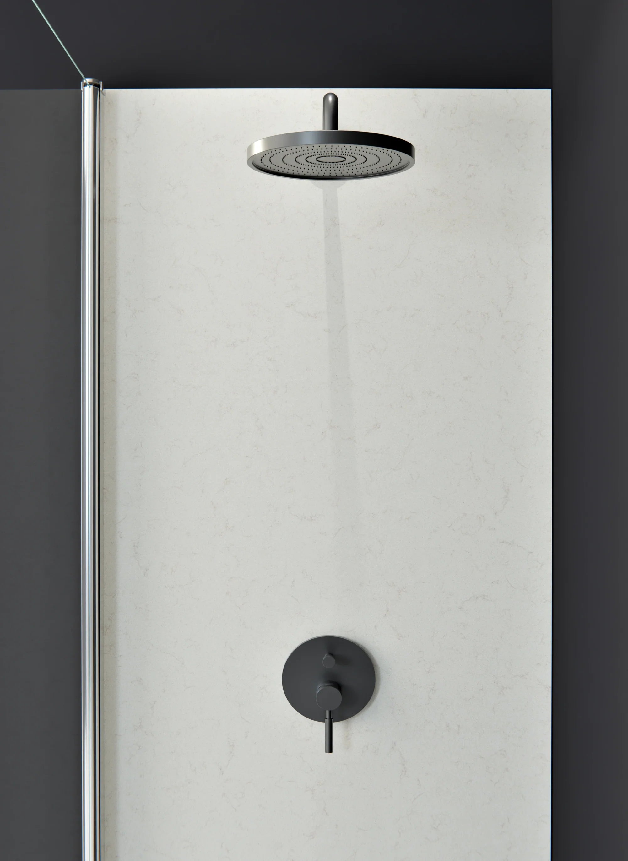 Duschrückwand - Standardmaß - Avorio