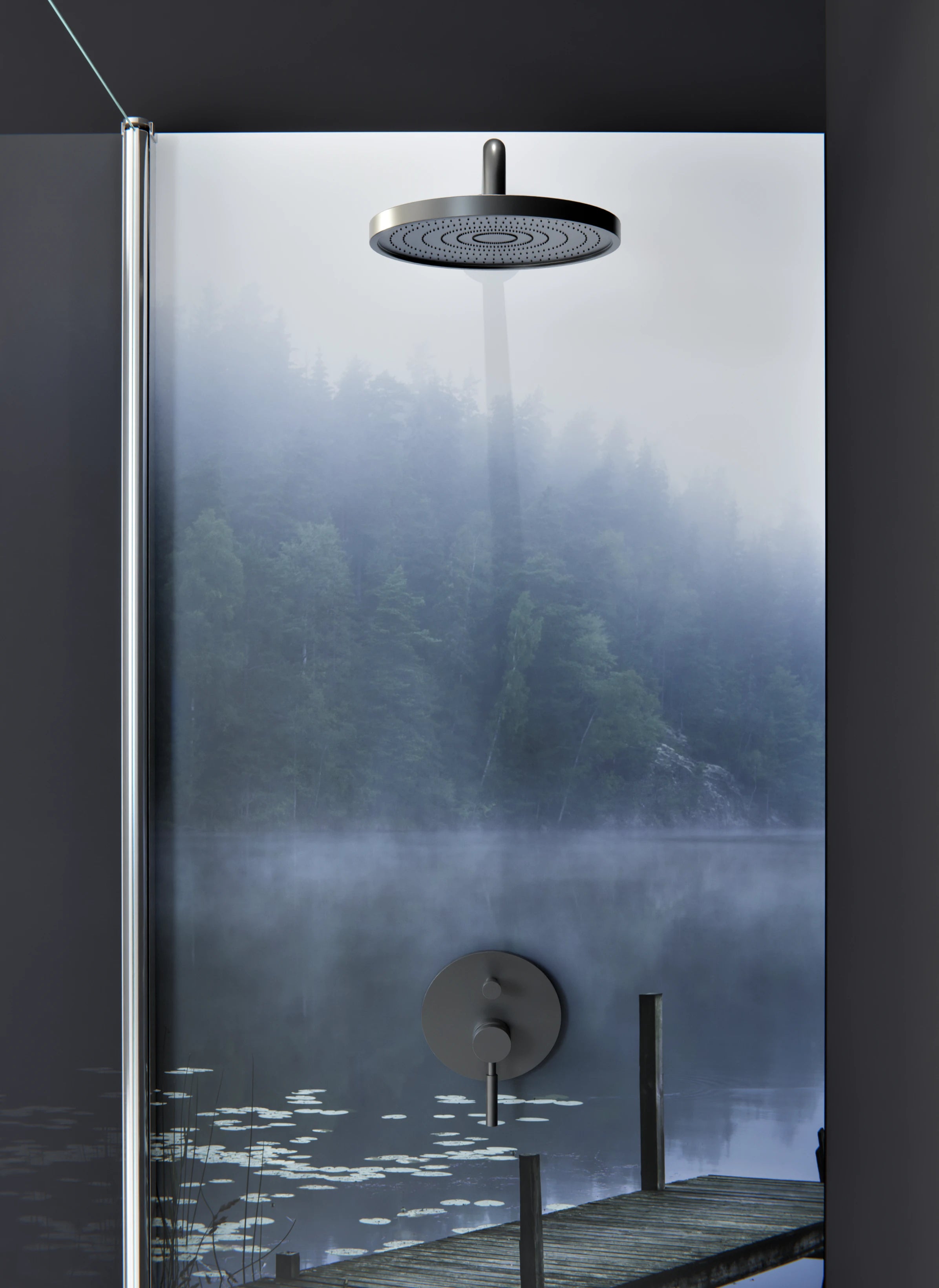 Duschrückwand - Mist