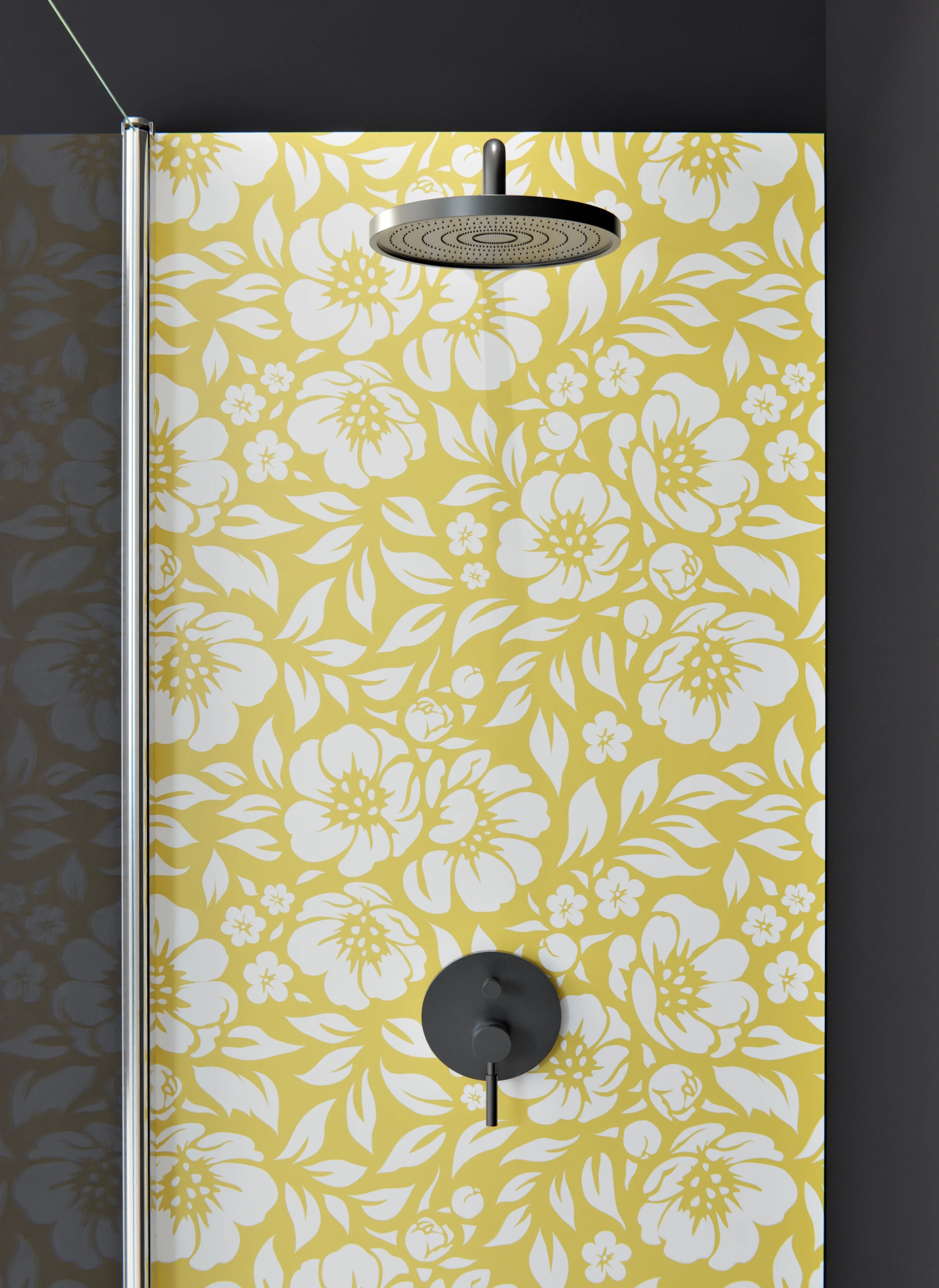 Duschrückwand - Natura - Floreale - Oro