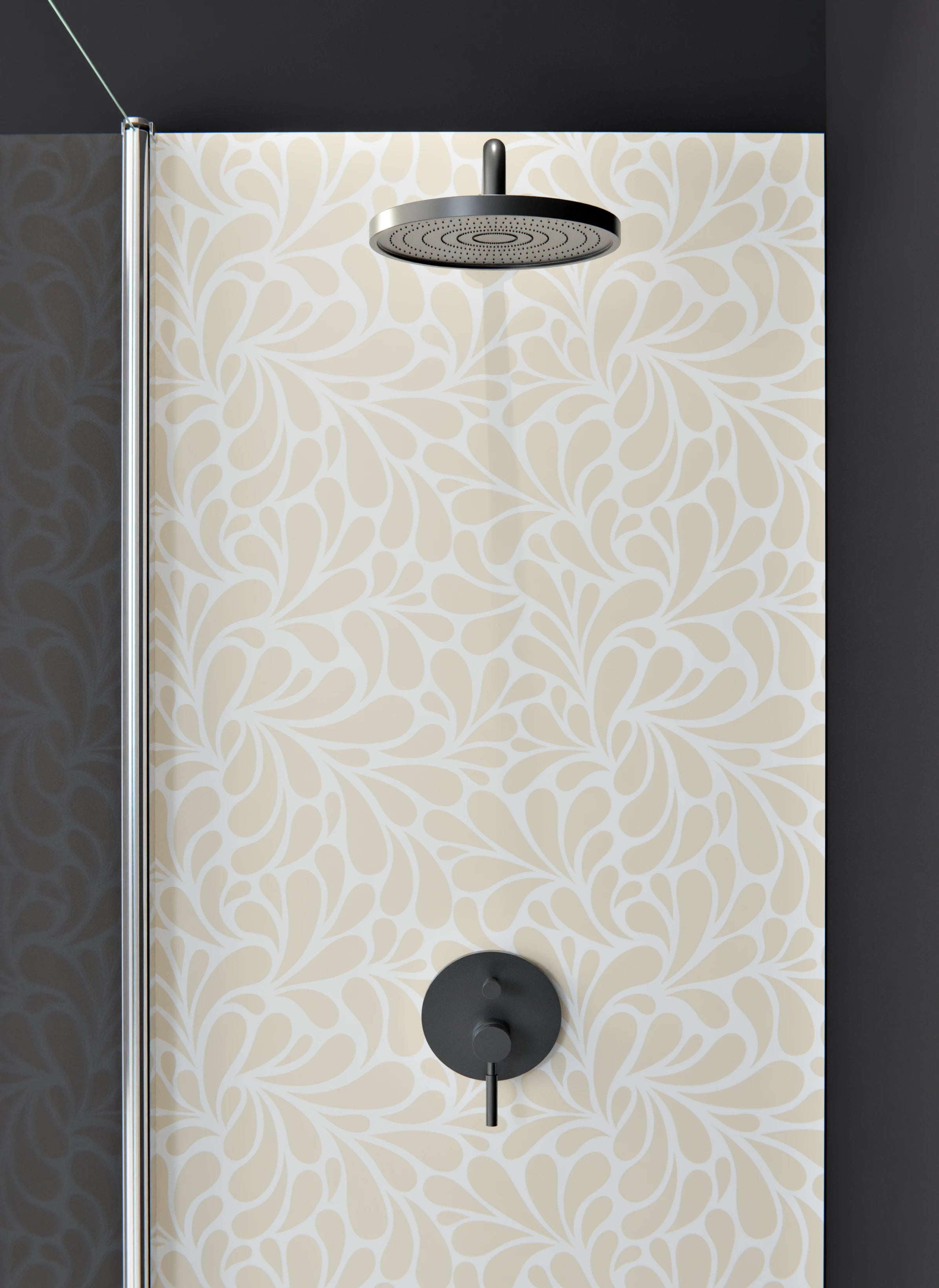 Duschrückwand - Natura - Petaloso - Crema