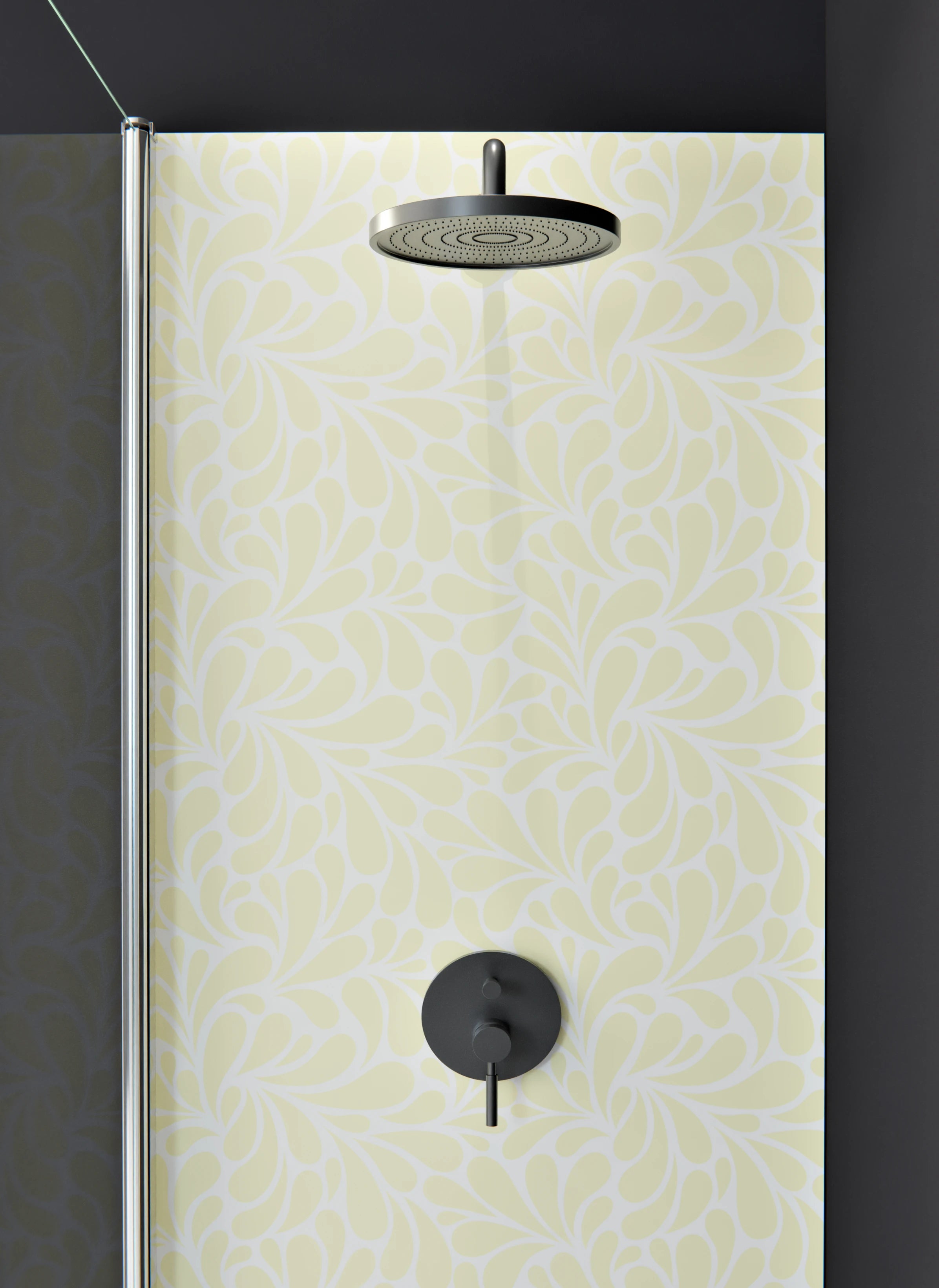Duschrückwand - Natura - Petaloso - Limone crema
