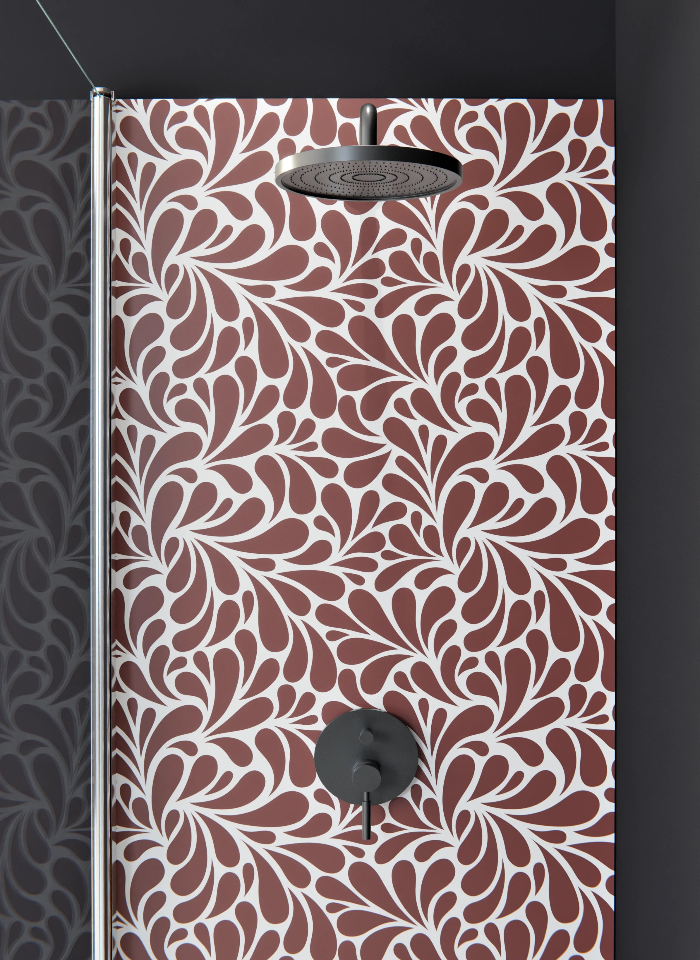 Duschrückwand - Natura - Petaloso - Mattone