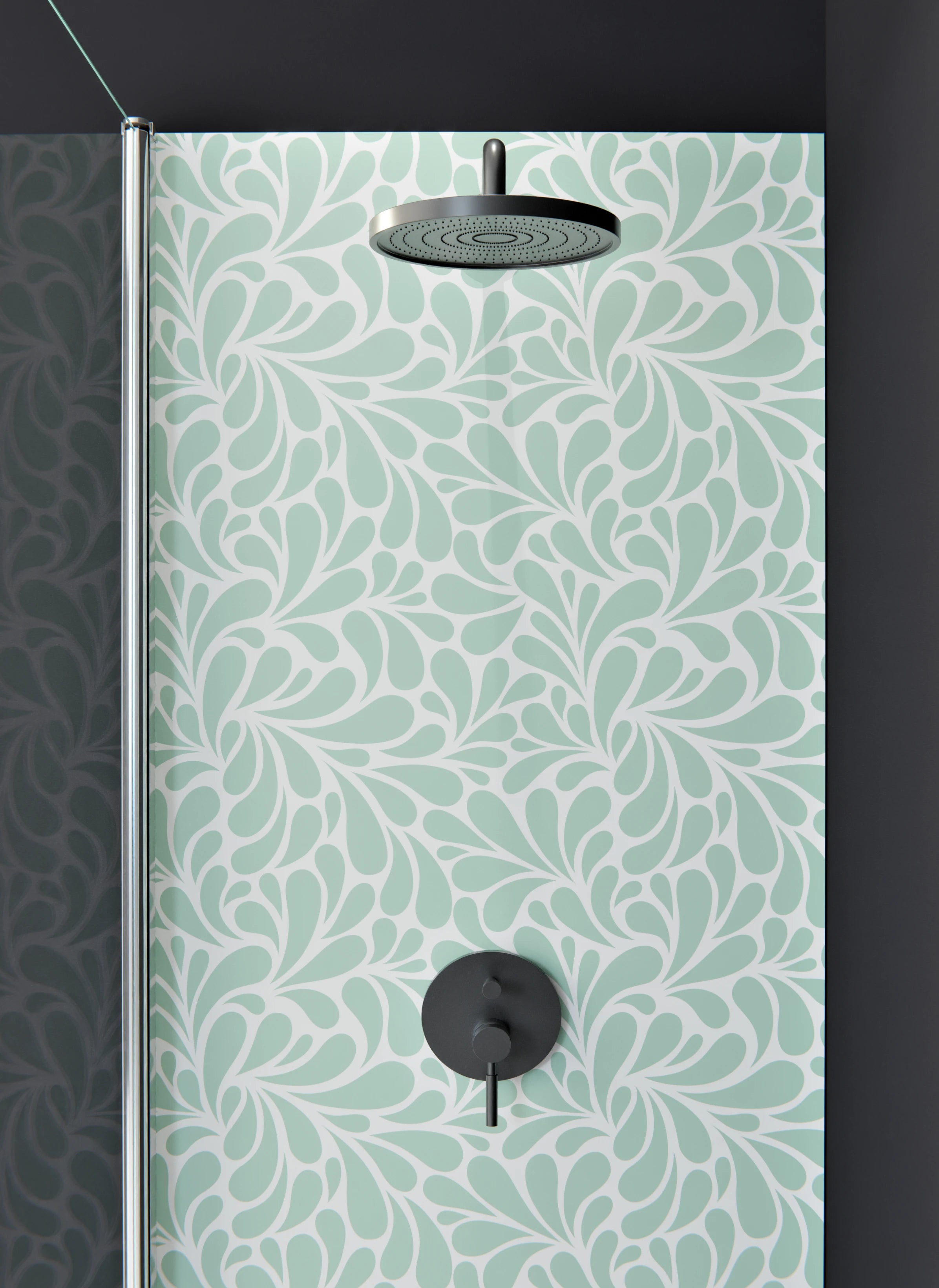Duschrückwand - Natura - Petaloso - Menta