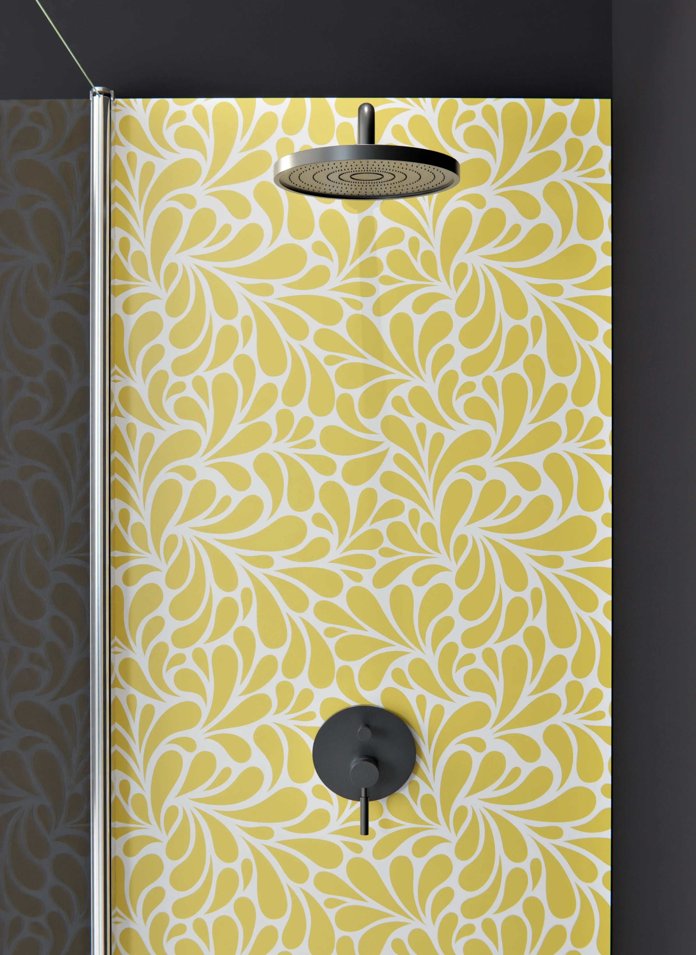 Duschrückwand - Natura - Petaloso - Oro