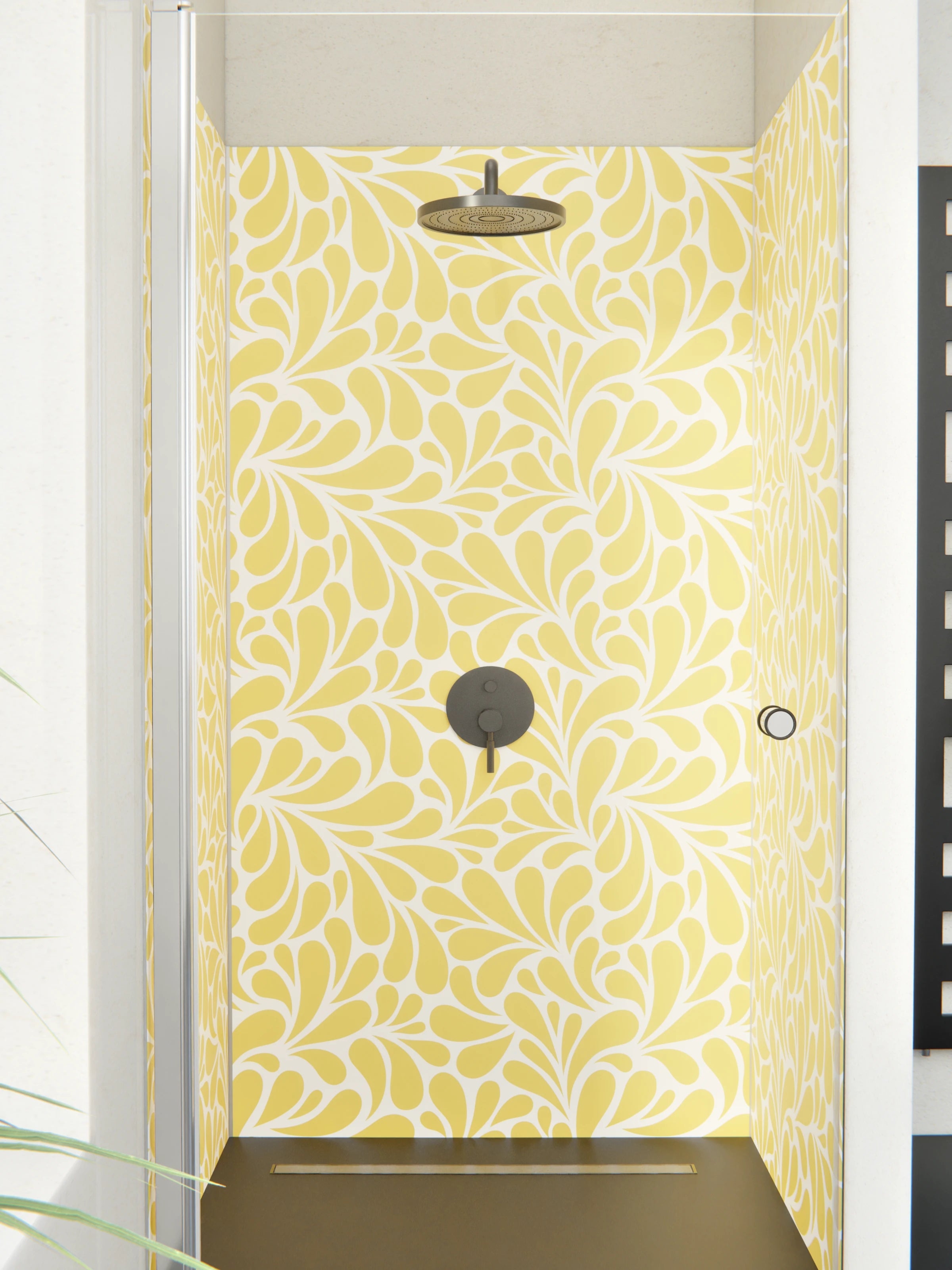 Duschrückwand - Natura - Petaloso - Oro