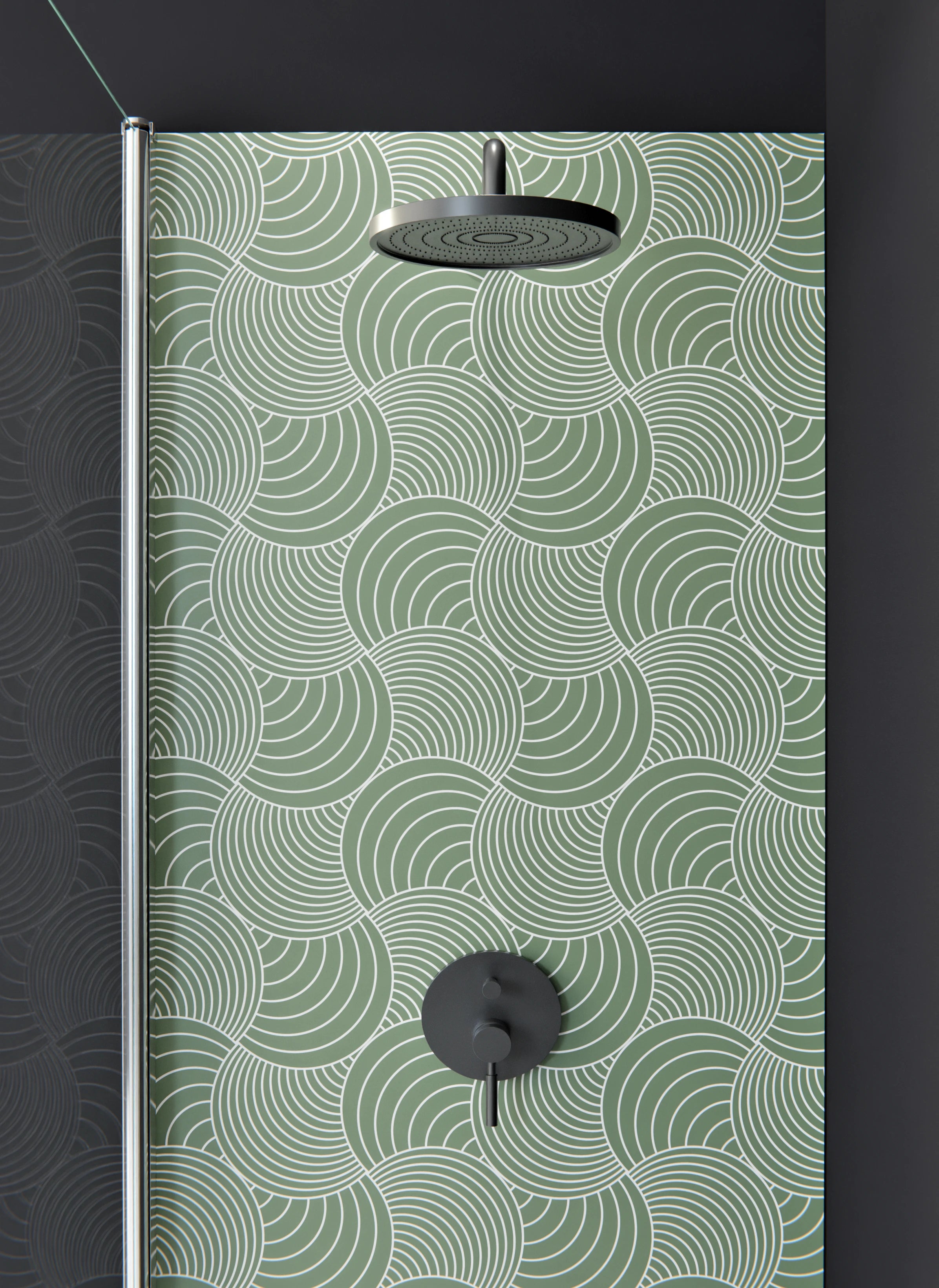 Duschrückwand - Onde - Immaginario - Oliva