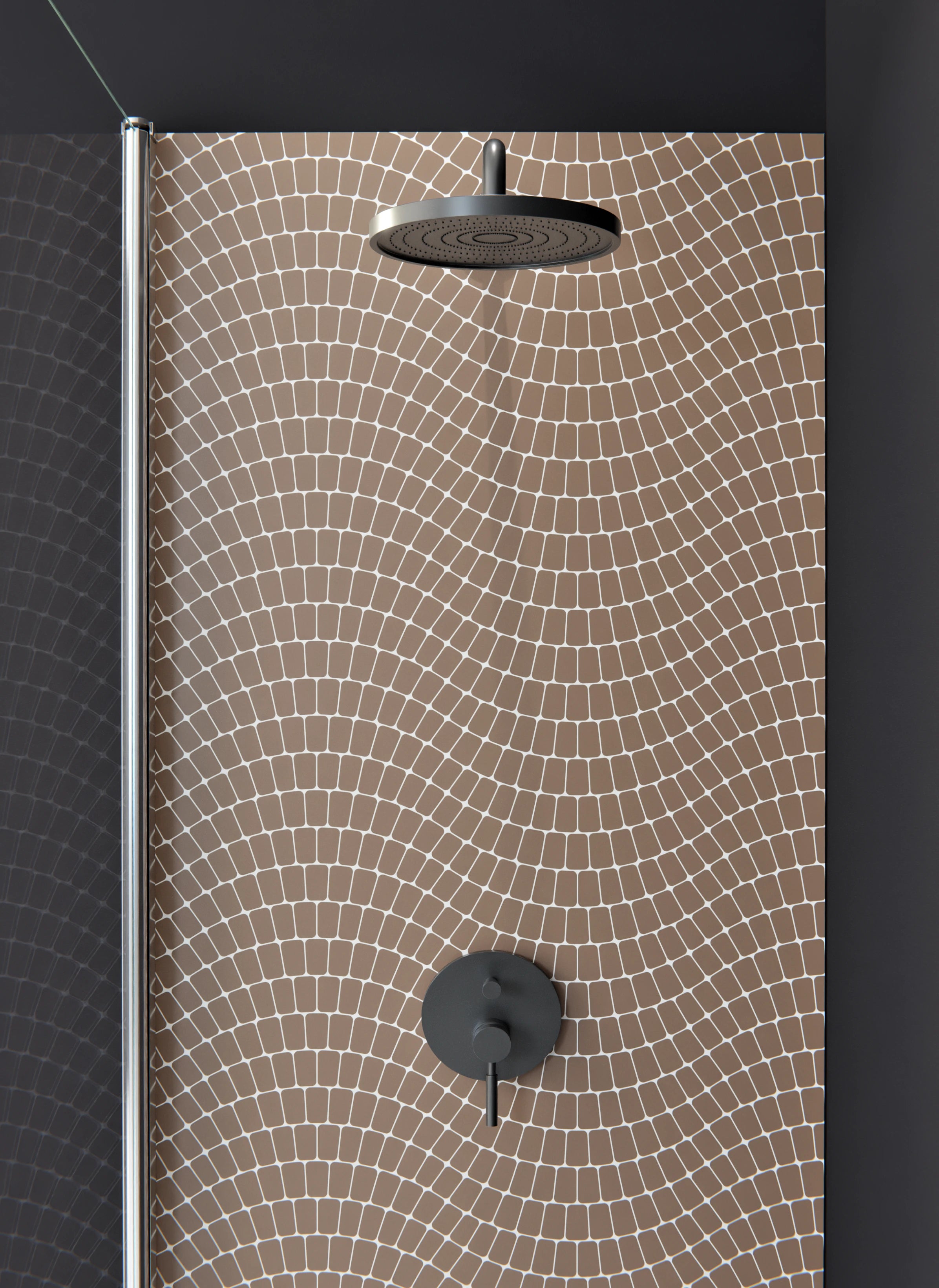 Duschrückwand - Onde - Sinuoso - Sigaro