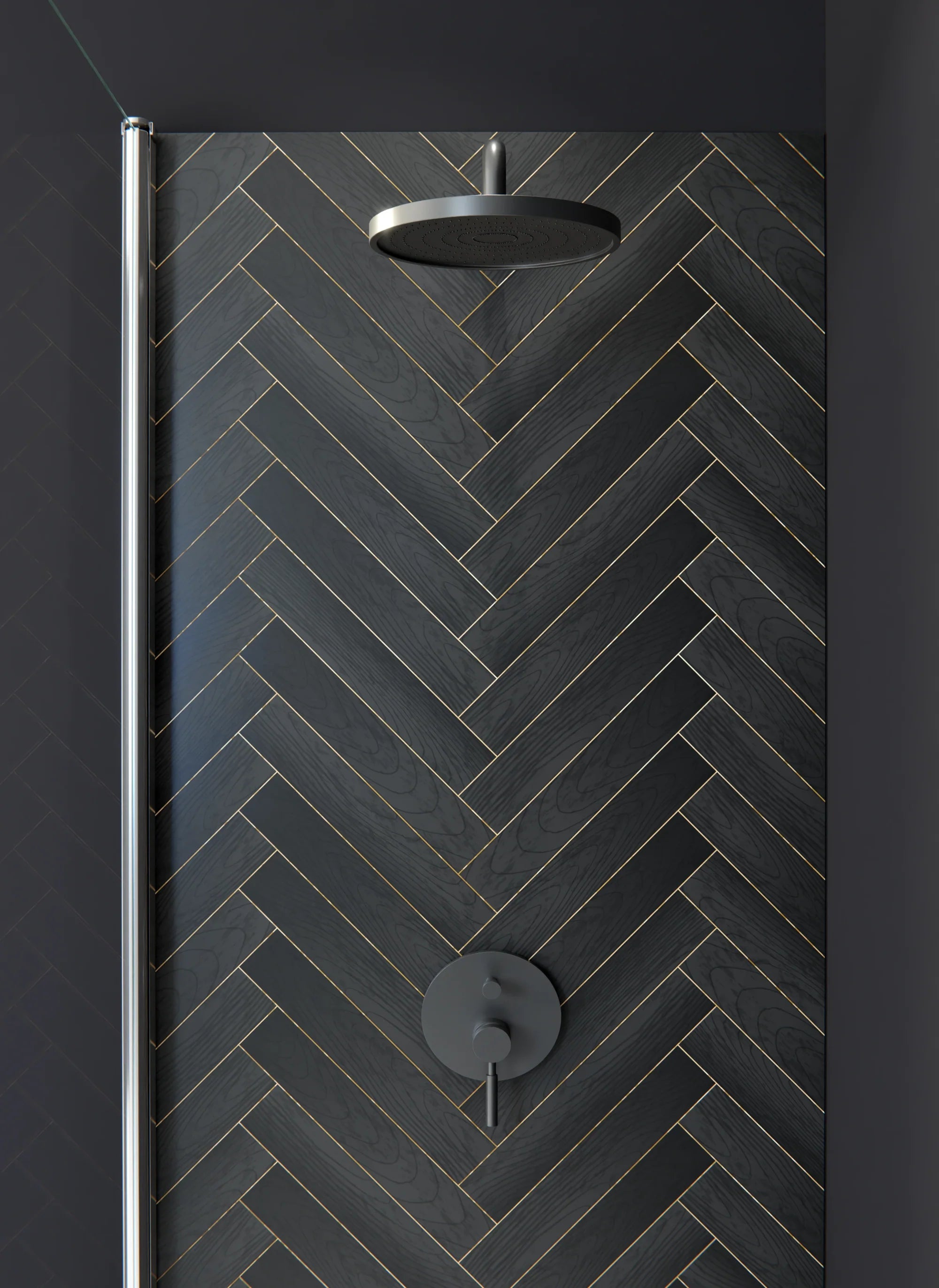 Duschrückwand - Standardmaß - Parquetto-Armonia