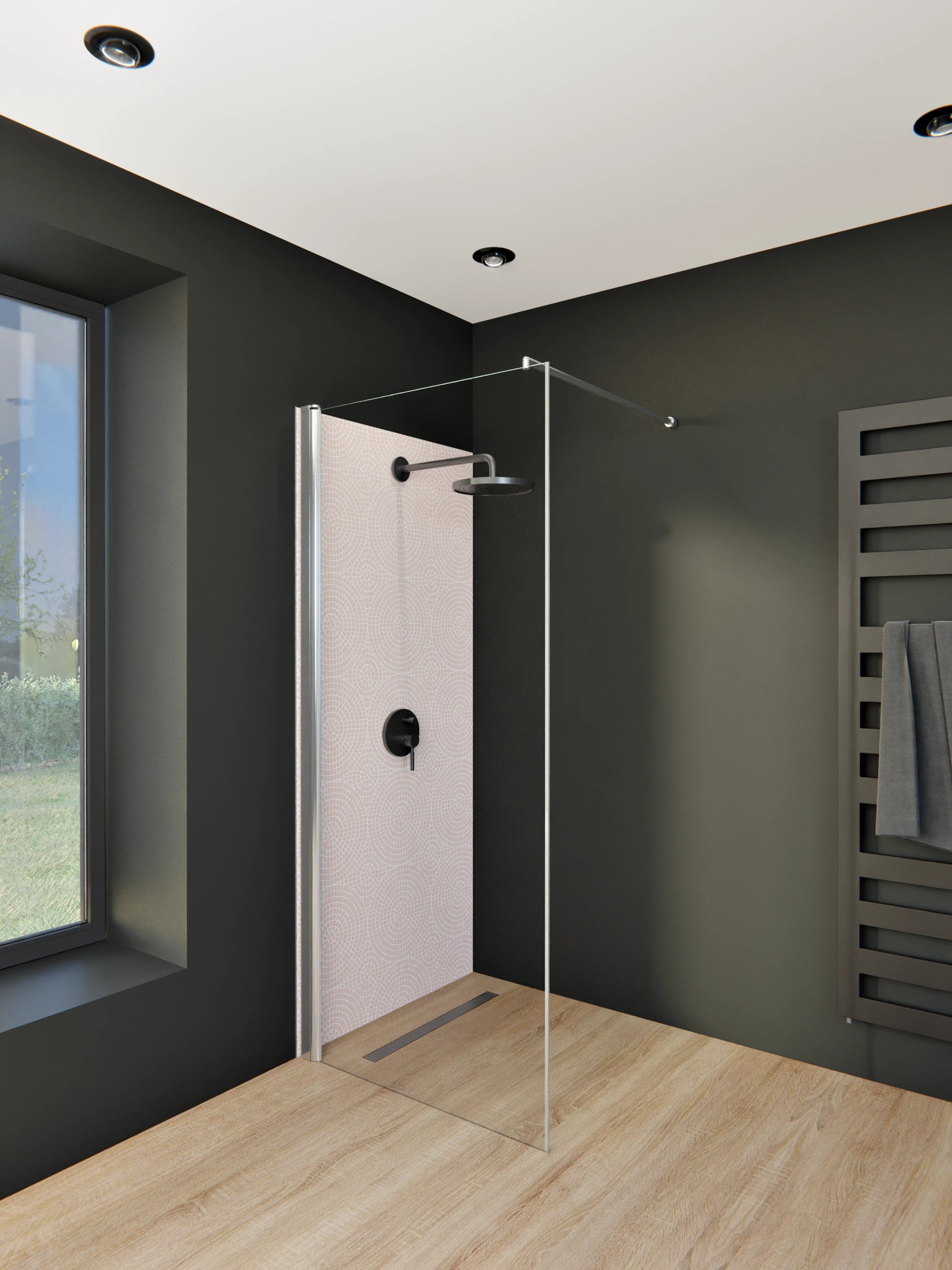 Duschrückwand - Pietre - Mosaico - Cipria