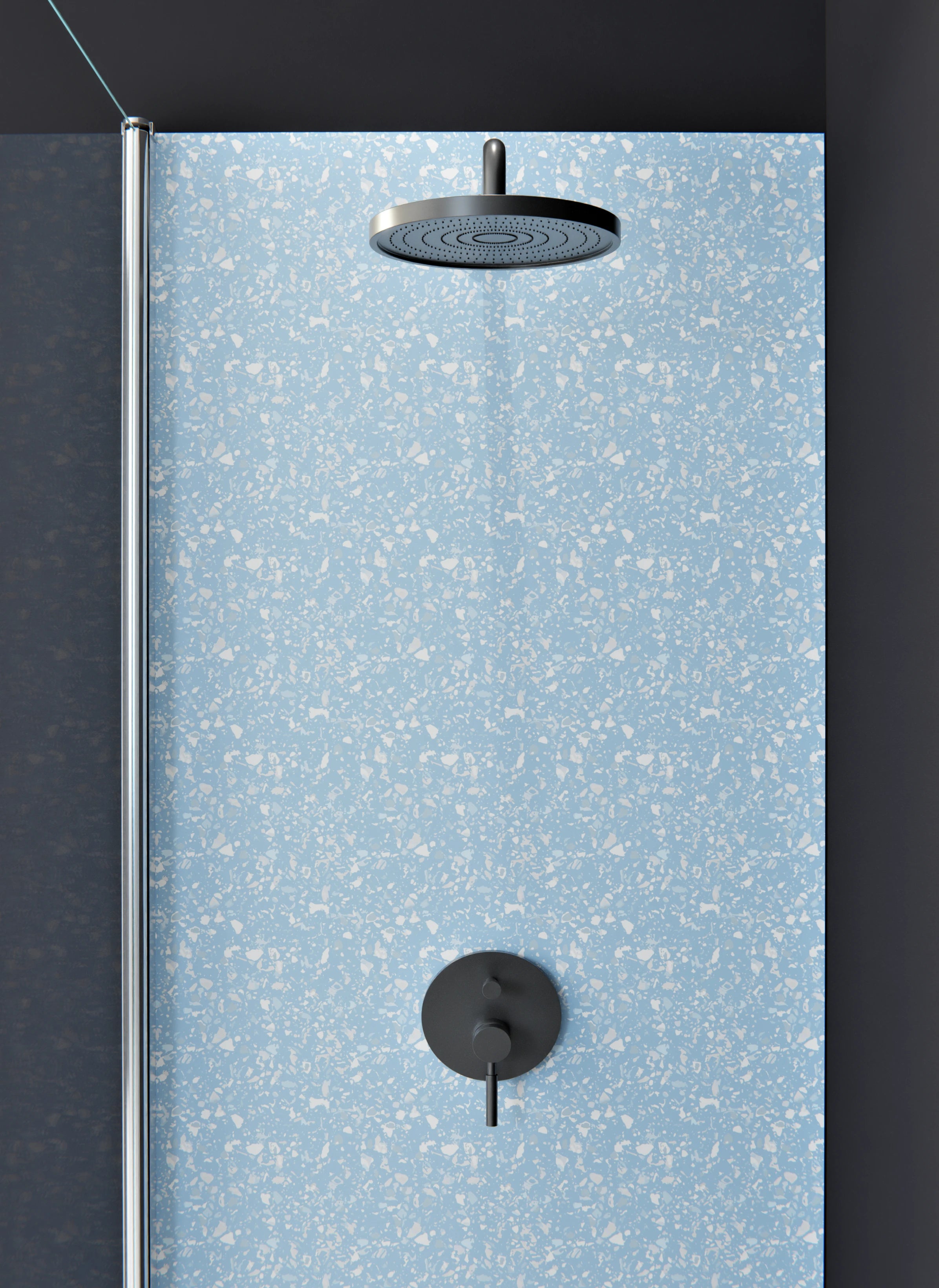 Duschrückwand - Pietre - Terrazzo - Cielo