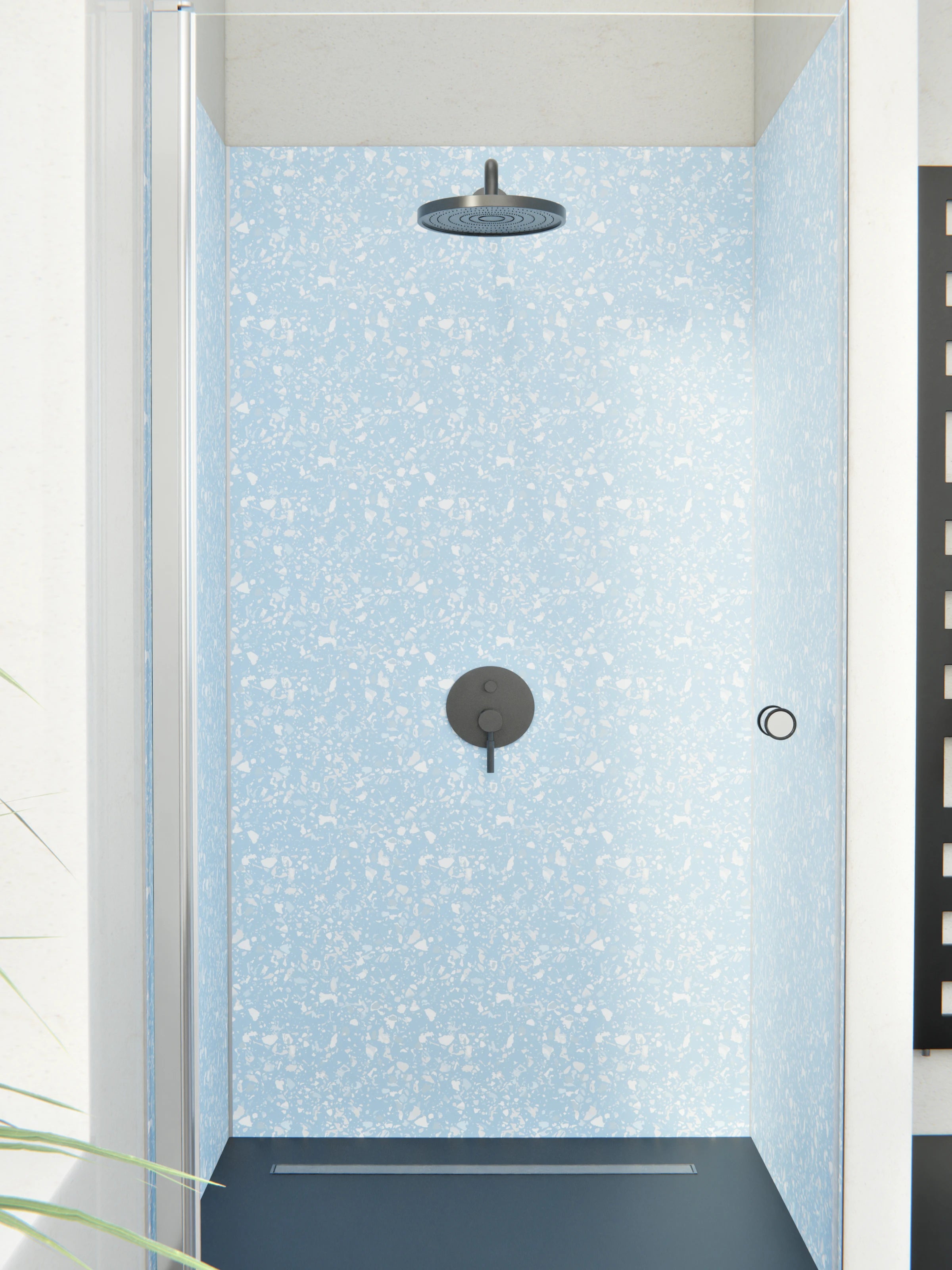Duschrückwand - Pietre - Terrazzo - Cielo