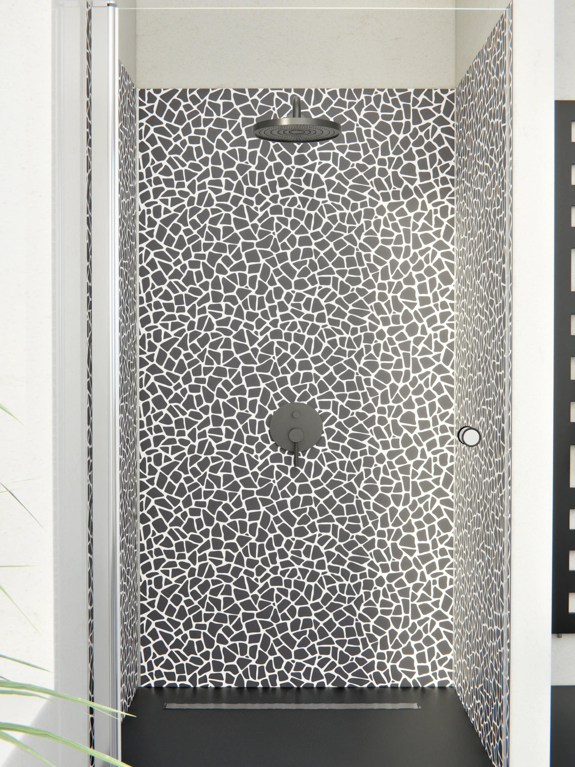 Duschrückwand - Pietre - Tessere - Antracite