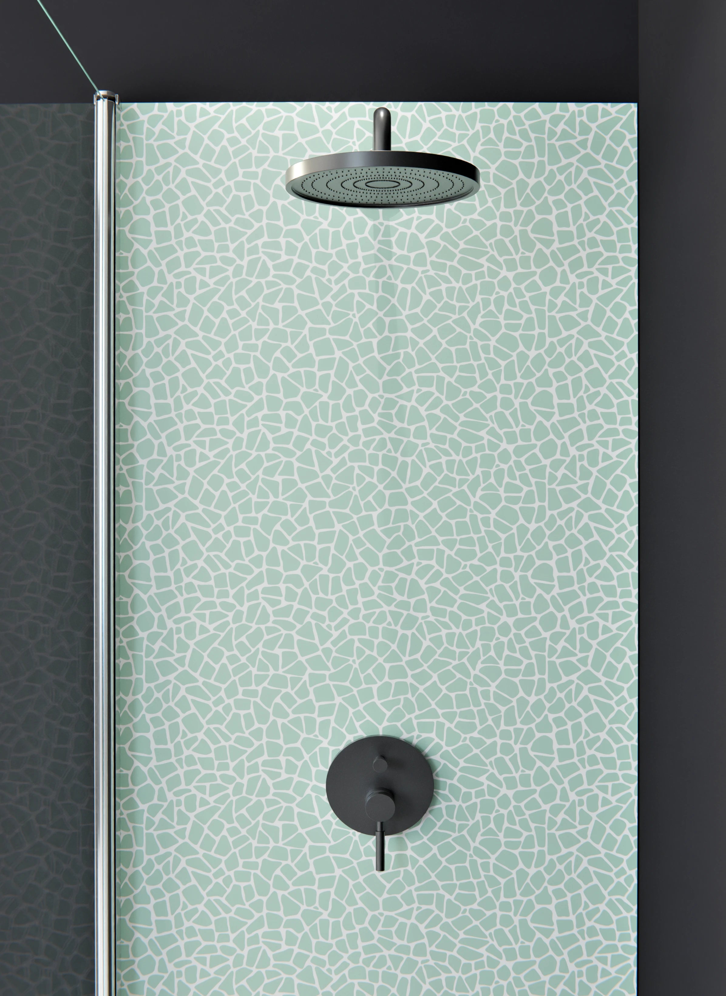 Duschrückwand - Pietre - Tessere - Menta