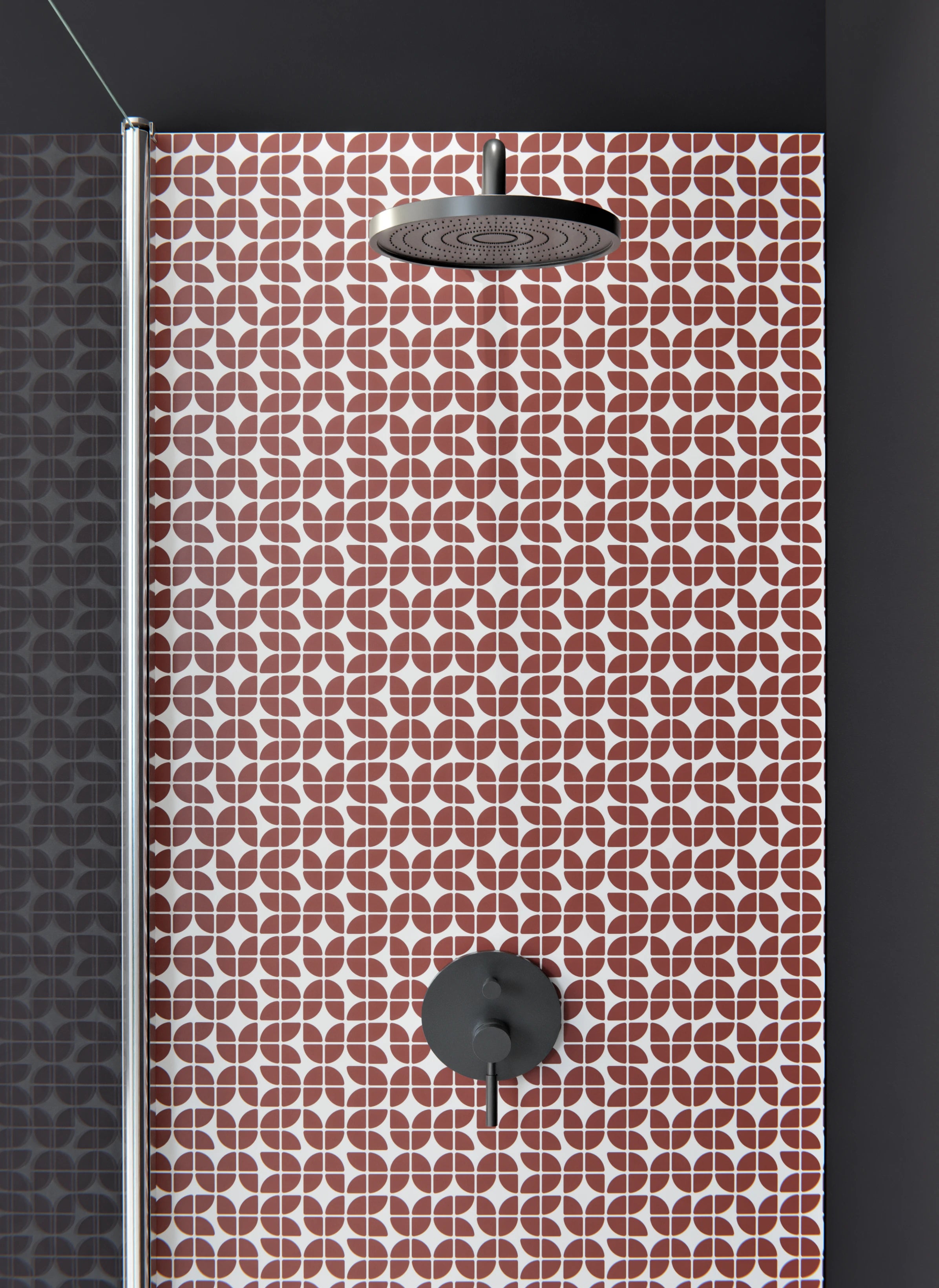 Duschrückwand - Retro - Grazia - Mattone