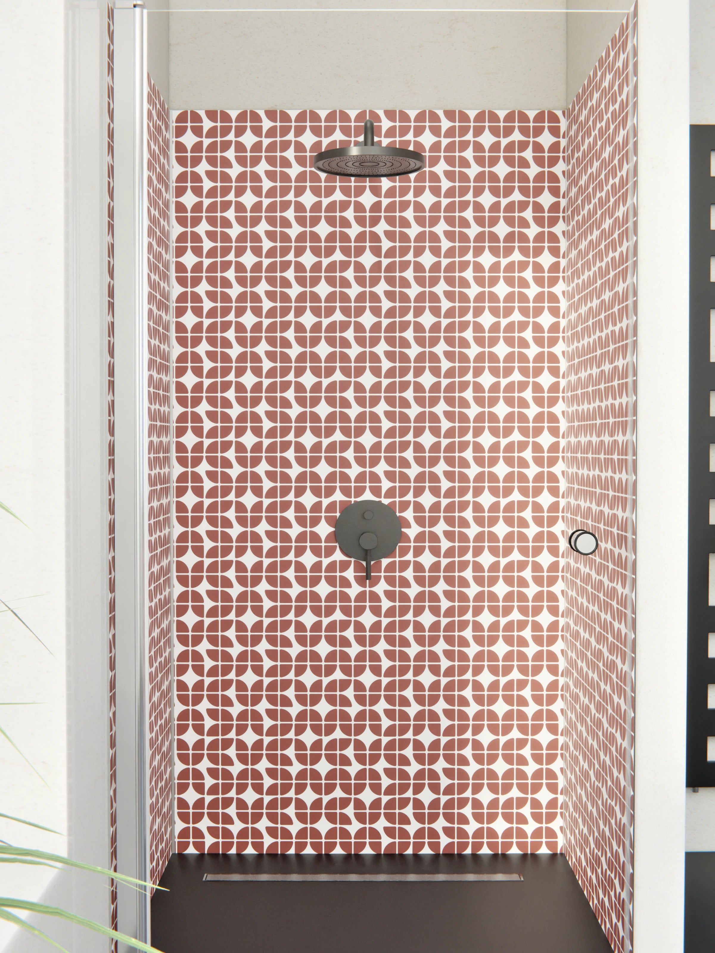 Duschrückwand - Retro - Grazia - Mattone