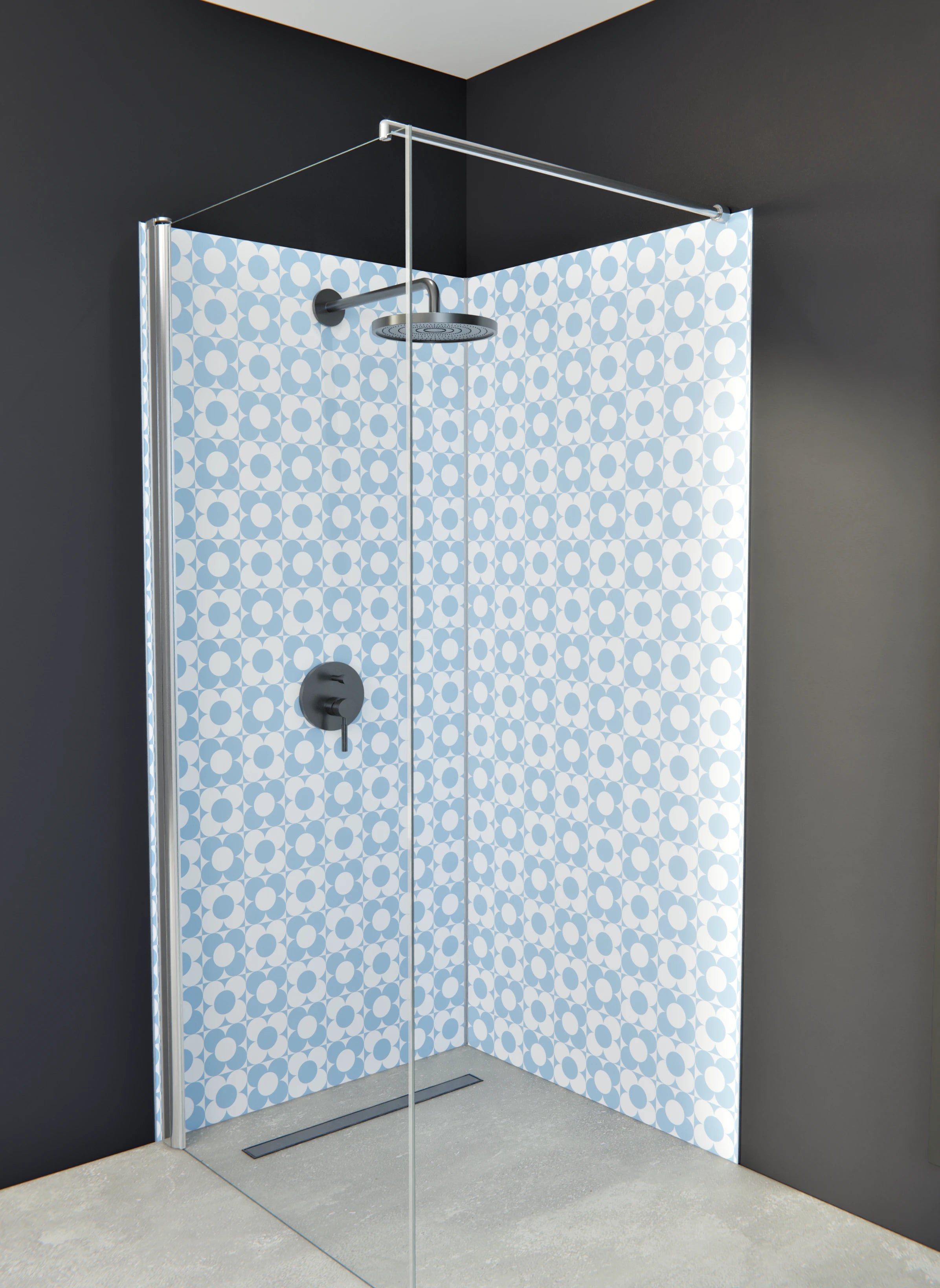 Duschrückwand - Retro - Primavera - Cielo